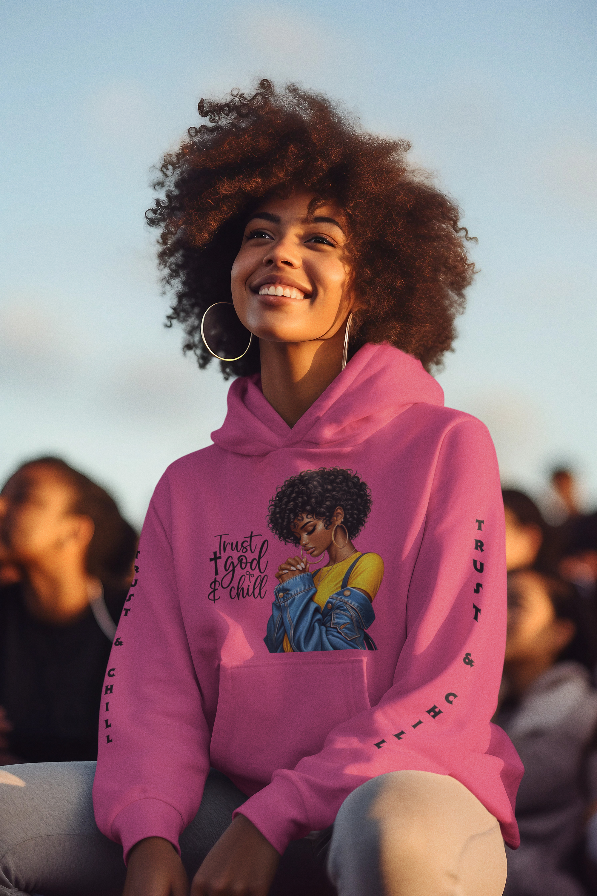 Trust & Chill Unisex Heavy Blend™ Hooded Sweatshirt - Cozy, Stylish Sweatshirt for Relaxation product thumbnail image Trust & Chill Unisex Heavy Blend™ Hooded Sweatshirt - Cozy, Stylish Sweatshirt for Relaxation product thumbnail image