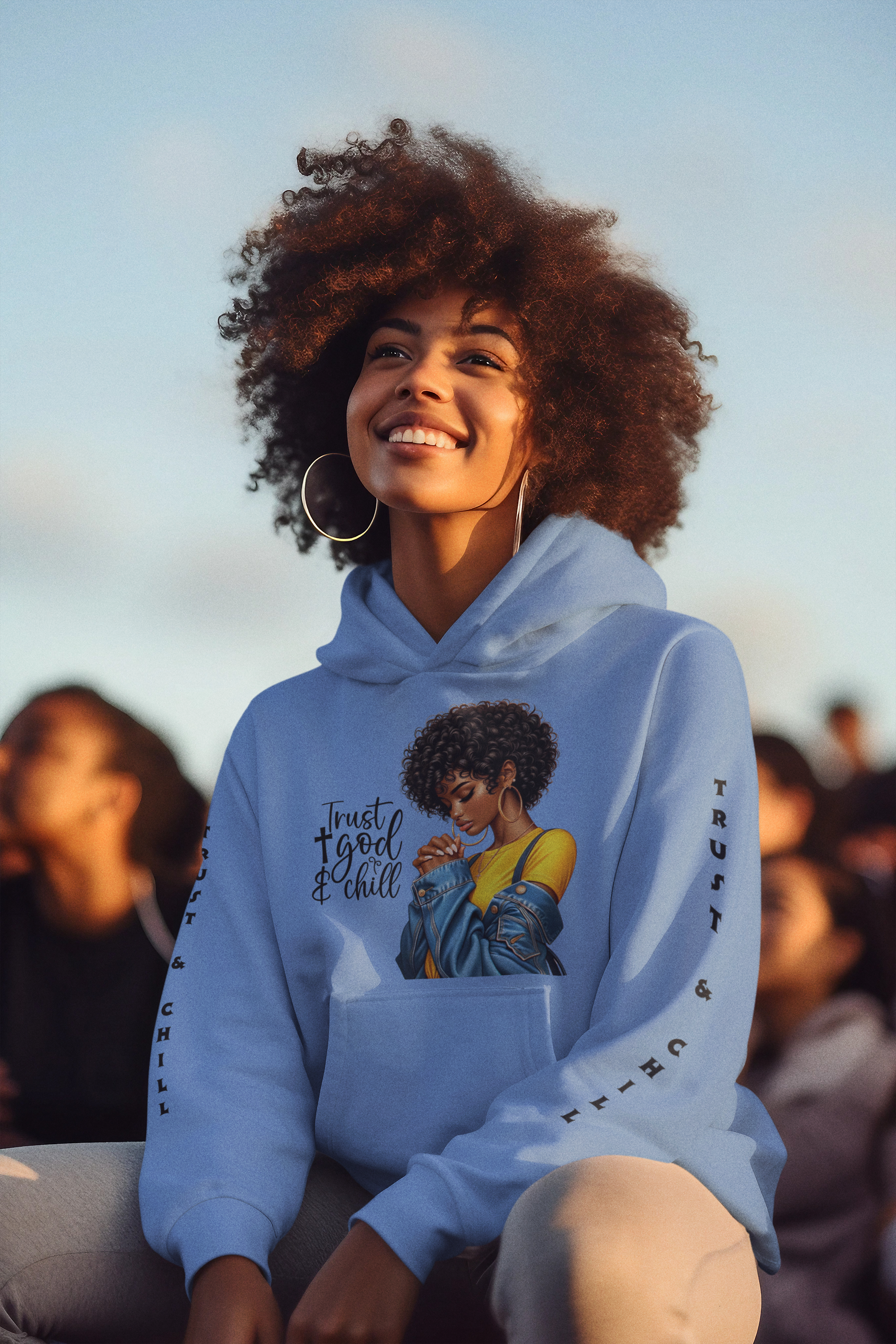 Trust & Chill Unisex Heavy Blend™ Hooded Sweatshirt - Cozy, Stylish Sweatshirt for Relaxation product thumbnail image Trust & Chill Unisex Heavy Blend™ Hooded Sweatshirt - Cozy, Stylish Sweatshirt for Relaxation product thumbnail image