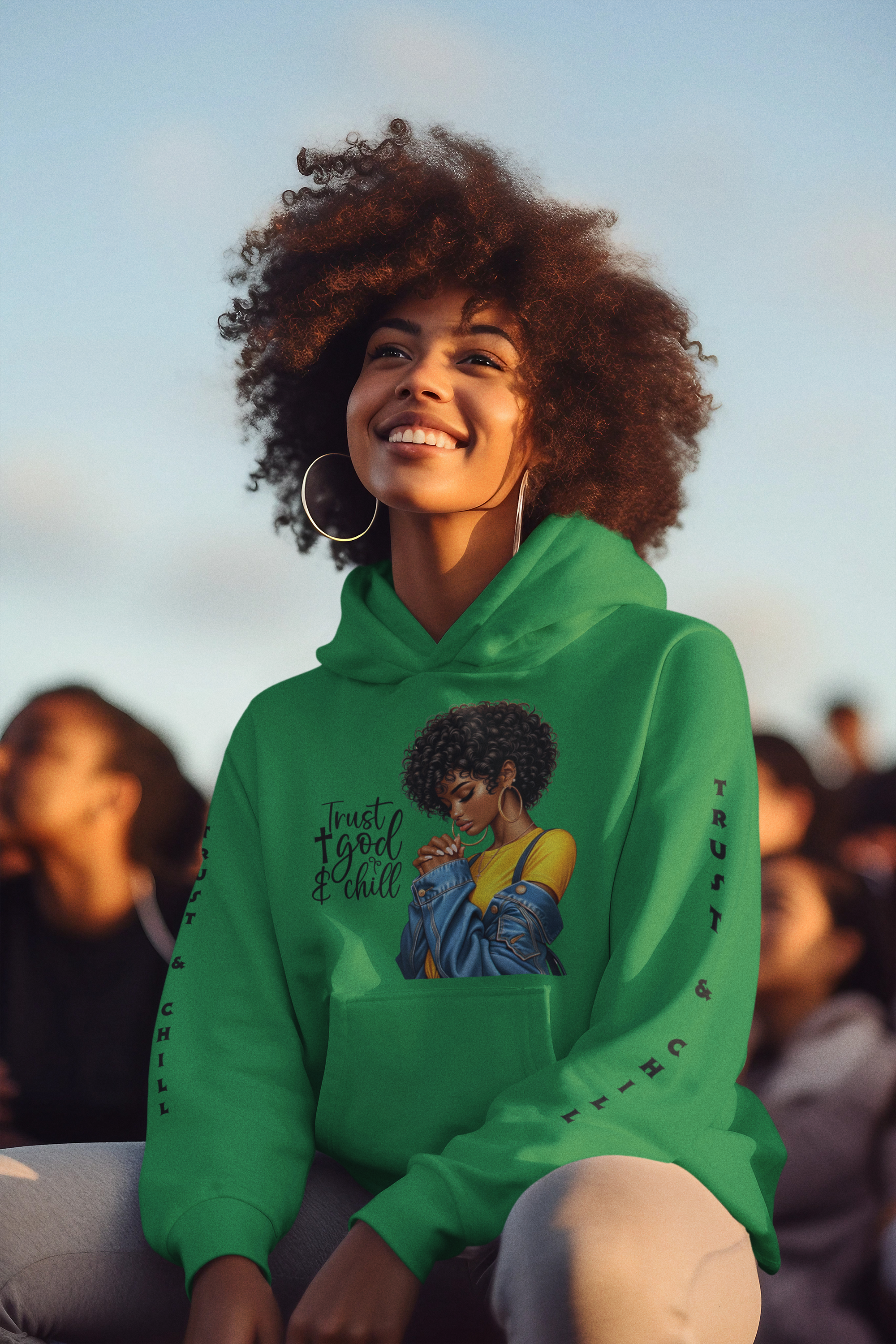 Trust & Chill Unisex Heavy Blend™ Hooded Sweatshirt - Cozy, Stylish Sweatshirt for Relaxation product thumbnail image Trust & Chill Unisex Heavy Blend™ Hooded Sweatshirt - Cozy, Stylish Sweatshirt for Relaxation product thumbnail image