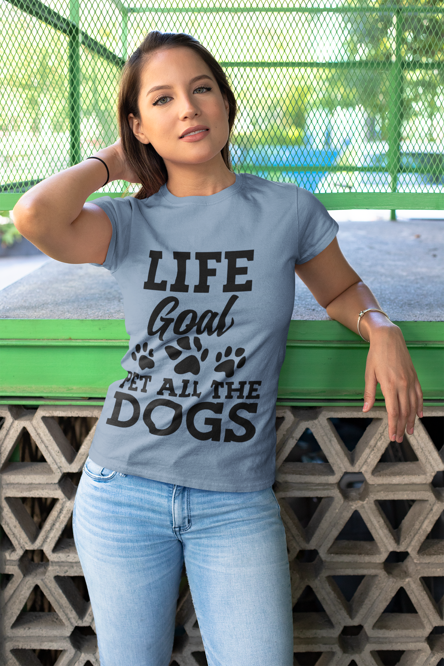 Dog Lover Tee - Life Goals Unisex Jersey Short Sleeve T-Shirt Dog Lover Tee - Life Goals Unisex Jersey Short Sleeve T-Shirt