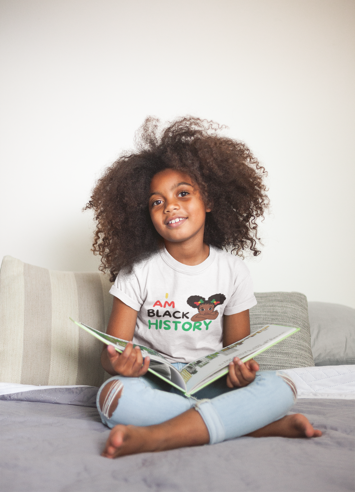 Girls I Am Black History Tee product thumbnail image Girls I Am Black History Tee product thumbnail image