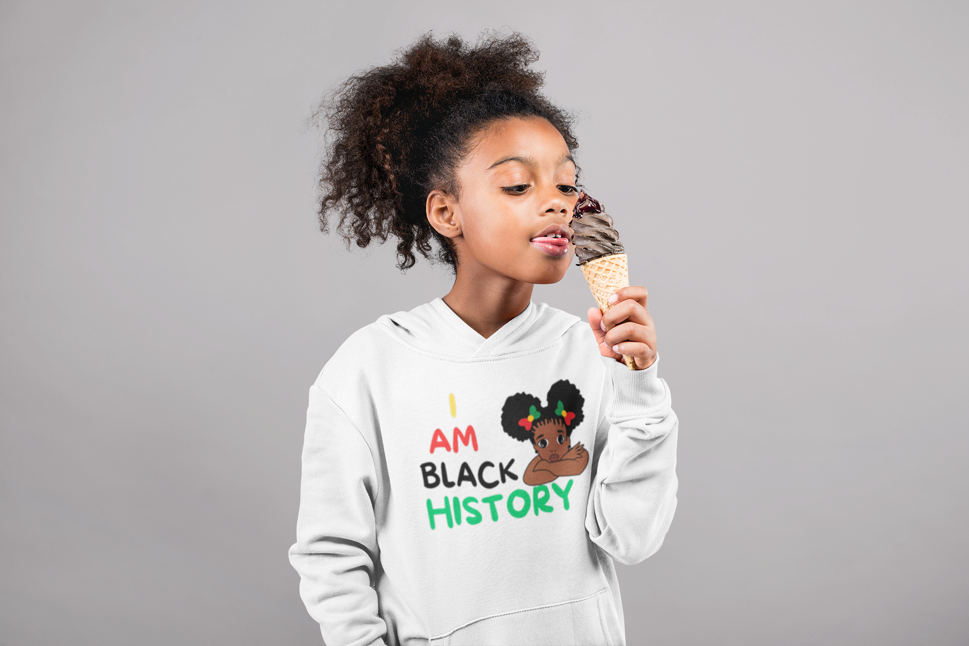 Girls I Am Black History Hoodie product thumbnail image Girls I Am Black History Hoodie product thumbnail image