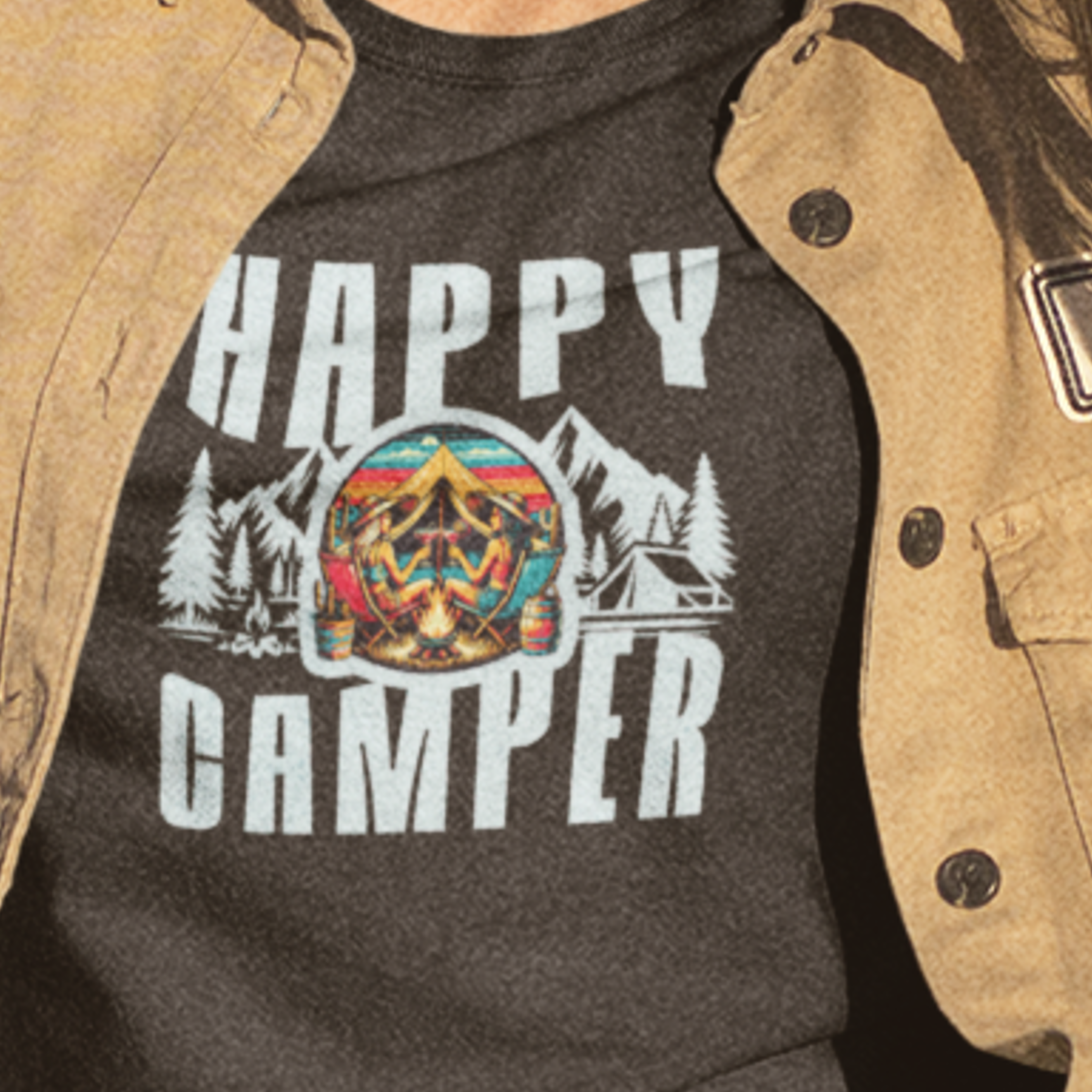 Happy Camper T-Shirt, Camping Shirt, Women Camping T-Shirt, Unique Christmas Designs, Nature Shirt, Girls Camping, Girls Trip, LGBTQ Happy Camper T-Shirt, Camping Shirt, Women Camping T-Shirt, Unique Christmas Designs, Nature Shirt, Girls Camping, Girls Trip, LGBTQ