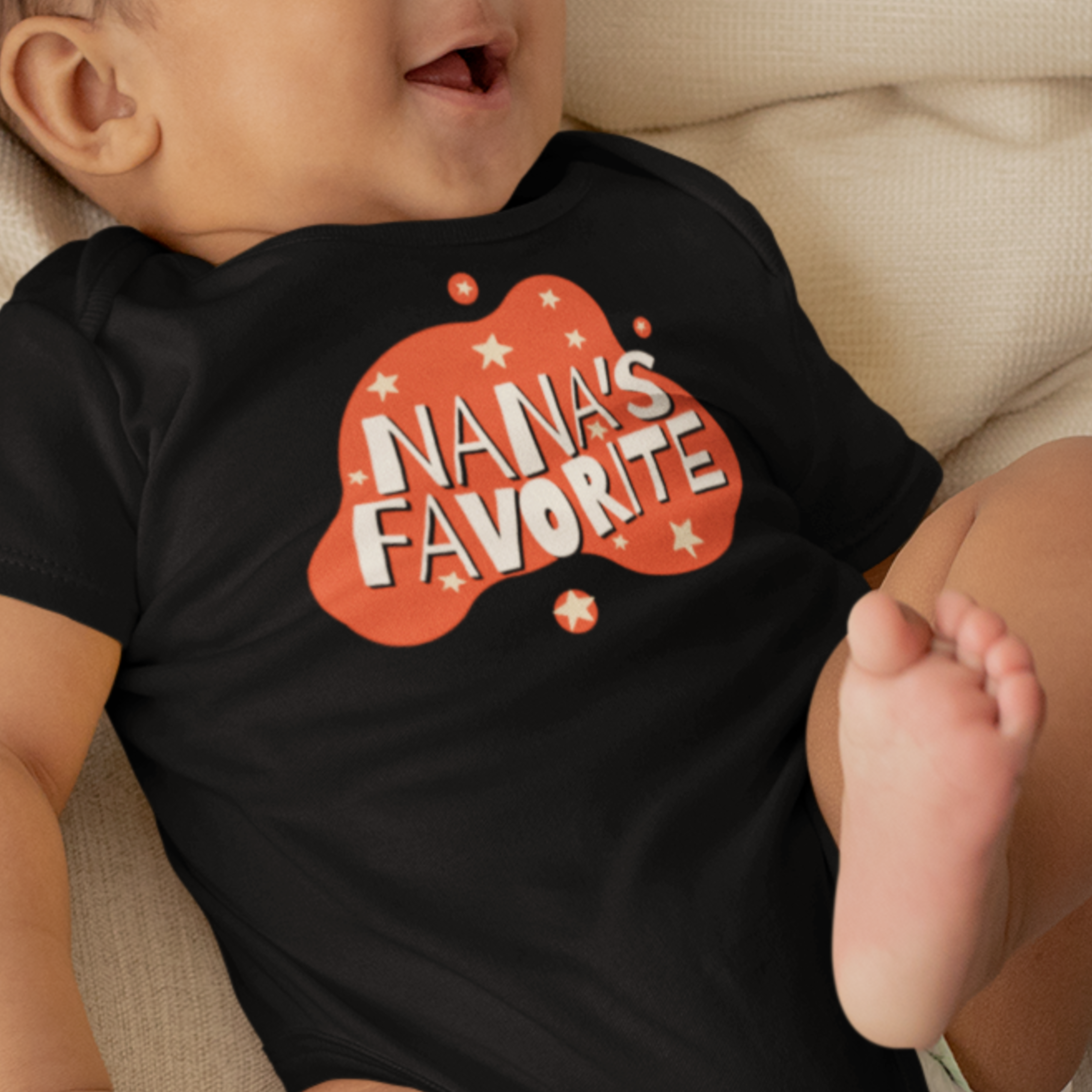 Nana's Favorite Infant Bodysuit, Cute Baby Gift, Milestone Outfit, Newborn Apparel, Baby Shower Present, Grandparent Love Nana's Favorite Infant Bodysuit, Cute Baby Gift, Milestone Outfit, Newborn Apparel, Baby Shower Present, Grandparent Love