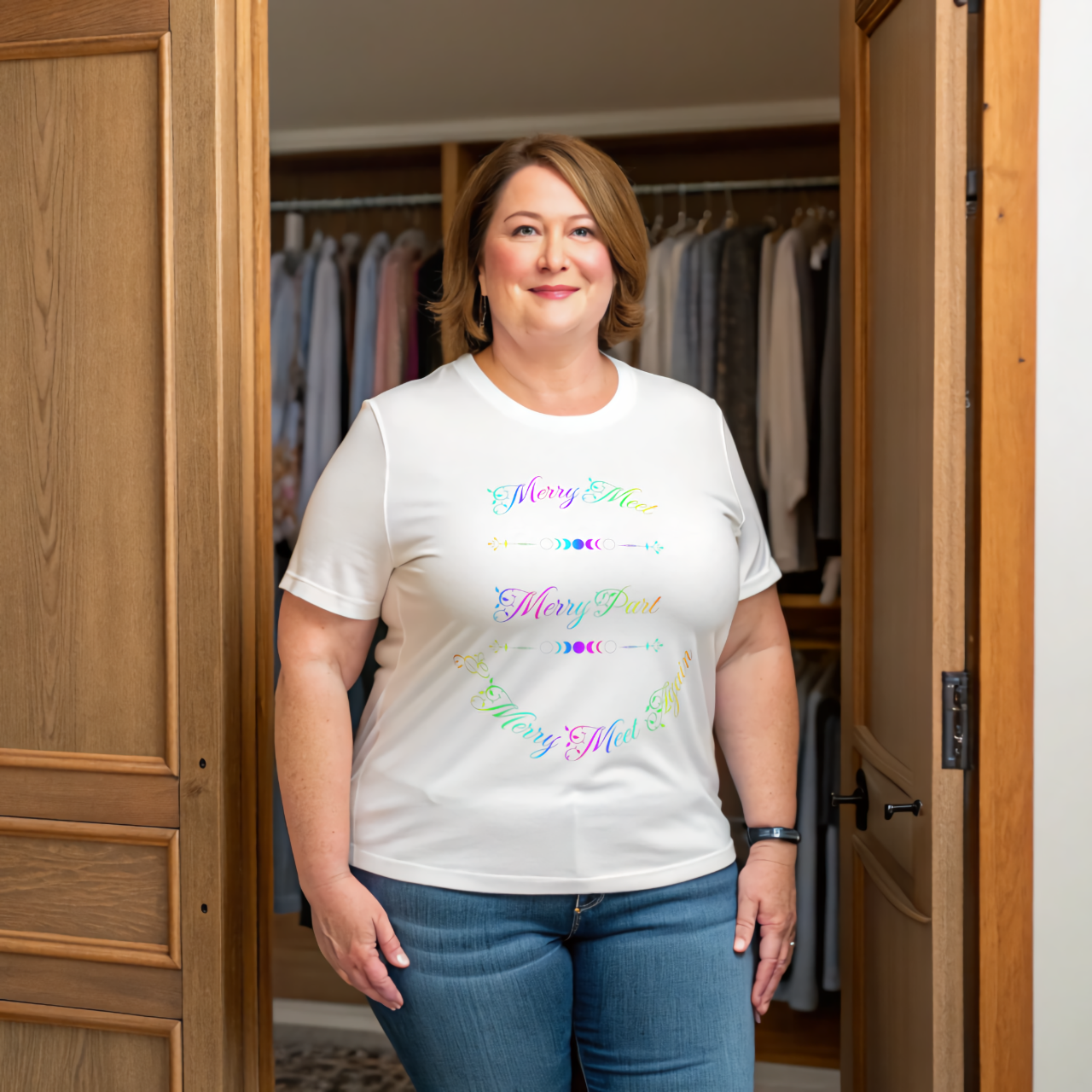 Merry Meet - Unisex Tee product thumbnail image Merry Meet - Unisex Tee product thumbnail image