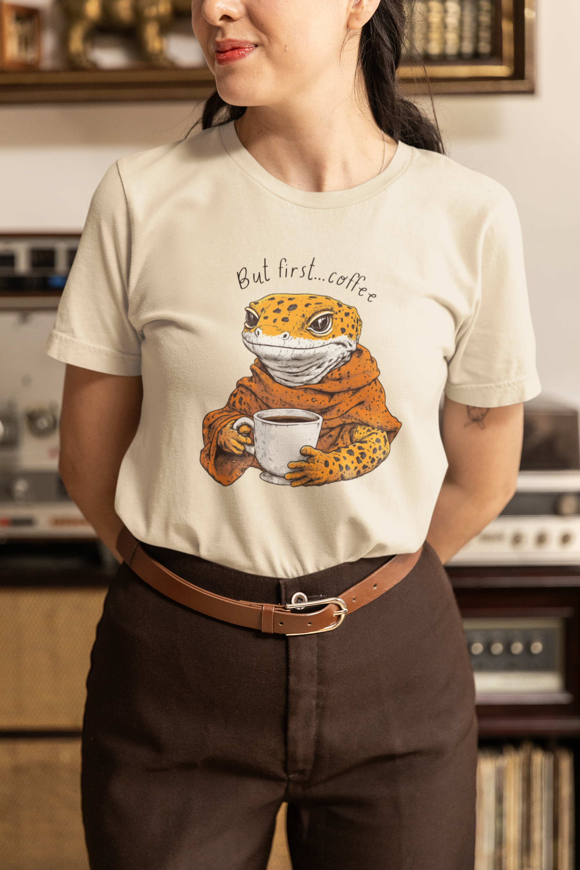 But First...Coffee | Leopard Gecko T-Shirt | Reptile Keeper product thumbnail image But First...Coffee | Leopard Gecko T-Shirt | Reptile Keeper product thumbnail image