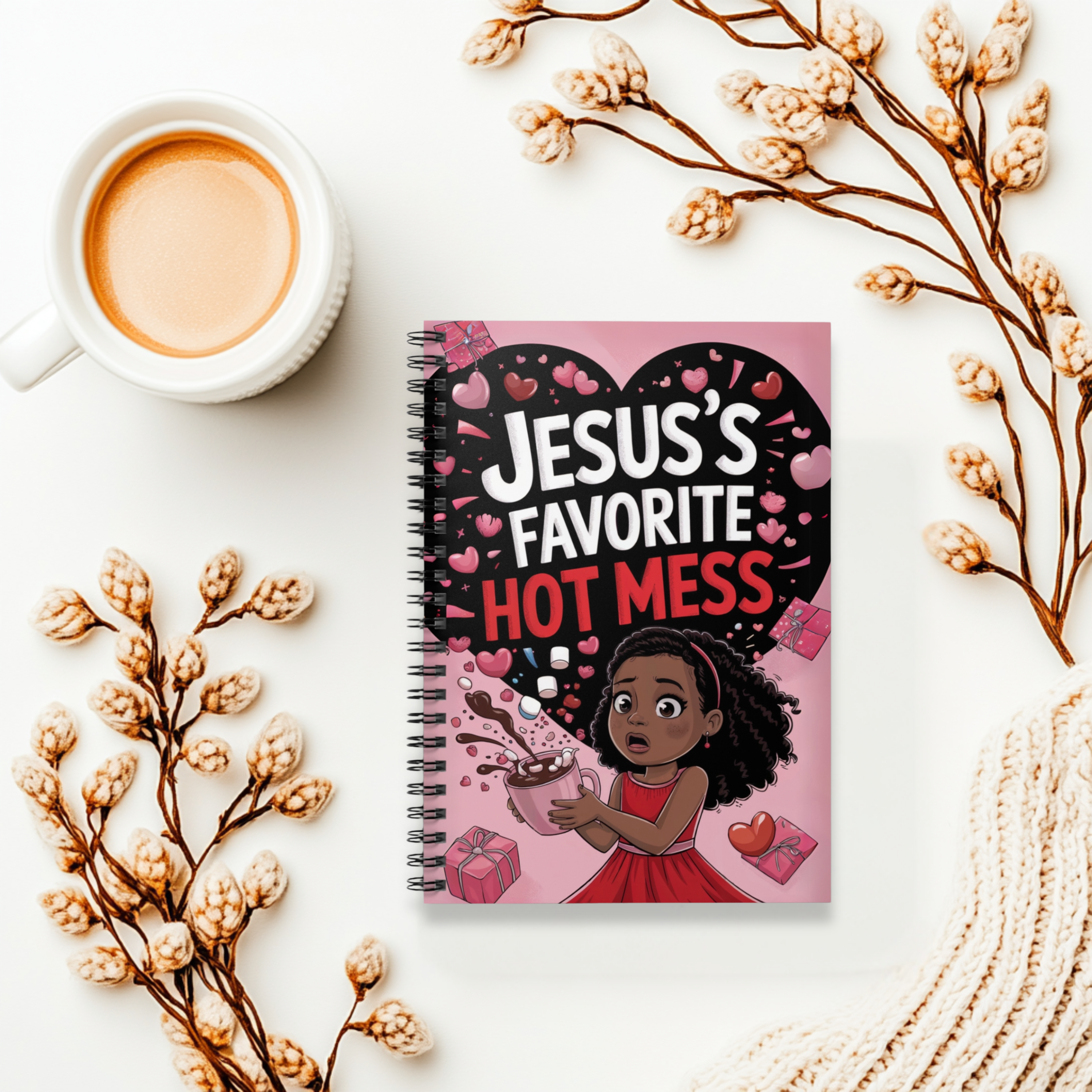 Jesus’s Favorite Hot Mess Funny Christian Journal | Faith-Based Notebook for Girls | Cute Gift Idea product thumbnail image Jesus’s Favorite Hot Mess Funny Christian Journal | Faith-Based Notebook for Girls | Cute Gift Idea product thumbnail image