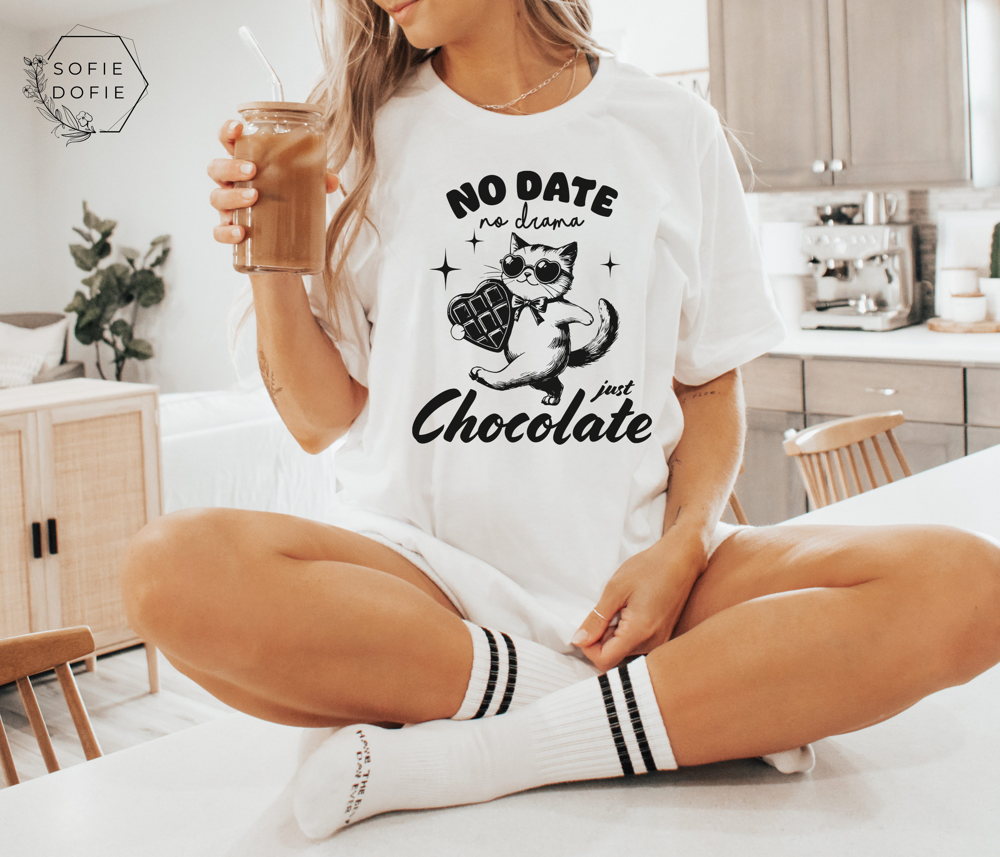 Unisex Jersey Tee - No Date No Drama Just Chocolate Valentine's Day Shirt product thumbnail image Unisex Jersey Tee - No Date No Drama Just Chocolate Valentine's Day Shirt product thumbnail image