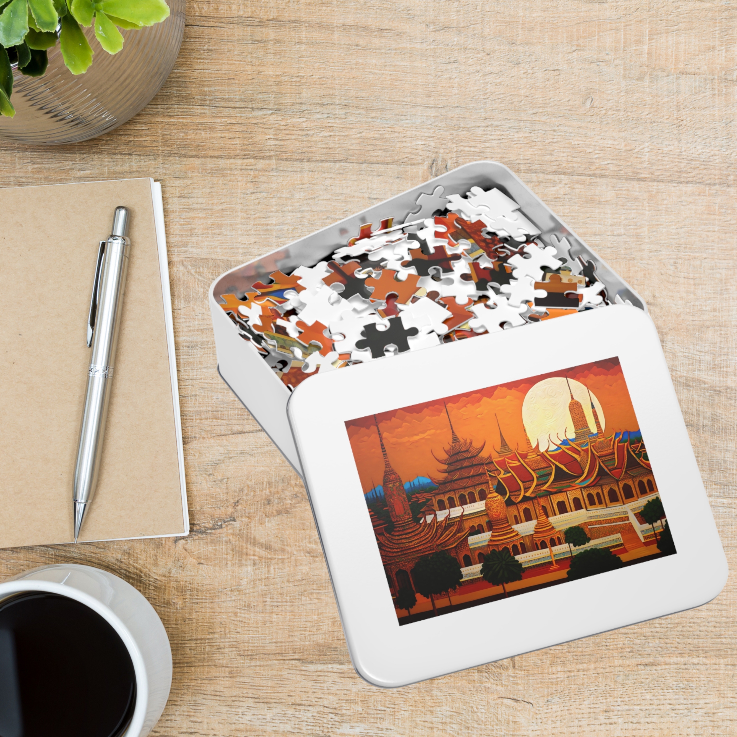 Thailand Imperial Palace Oil Painting Jigsaw Puzzle (30, 110, 252, 500,1000-Piece)