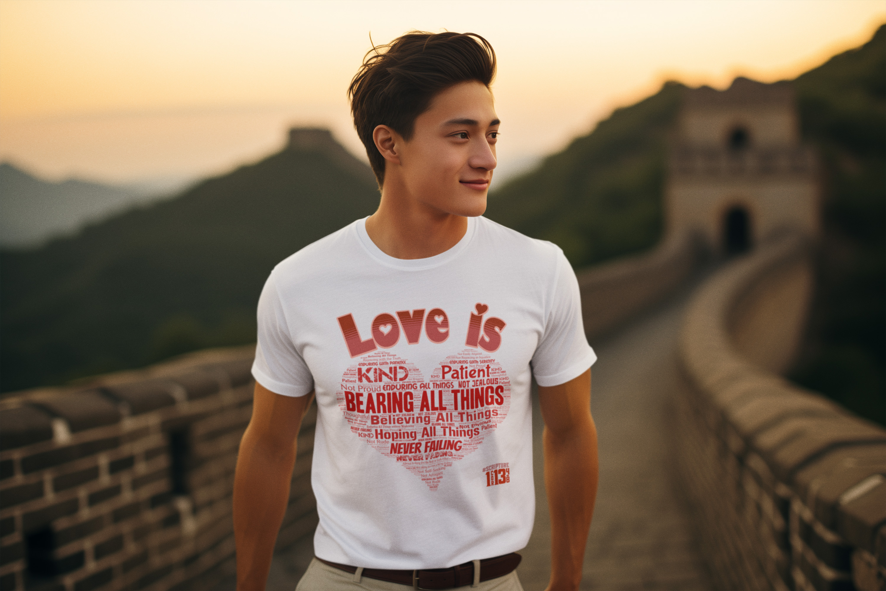 #LoveIs - Love Is - 1 Corinthians 13:4-8 - Light Shirt - Christian TShirt - Unisex Short Sleeve Jersey Shirt #LoveIs - Love Is - 1 Corinthians 13:4-8 - Light Shirt - Christian TShirt - Unisex Short Sleeve Jersey Shirt