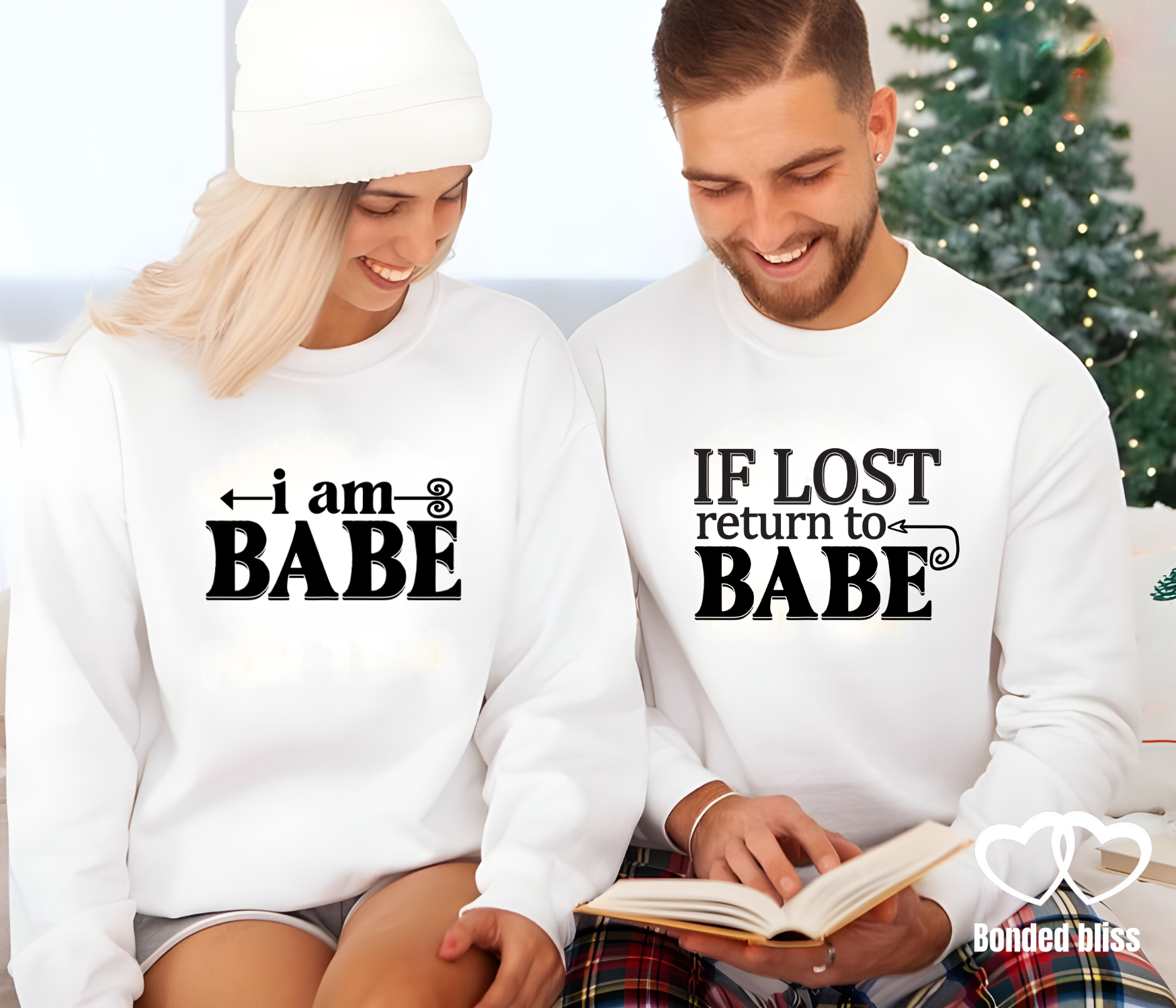Couples Matching Sweatshirts - "I Am Babe" & "If Lost, Return to Babe" Couples Matching Sweatshirts - "I Am Babe" & "If Lost, Return to Babe"