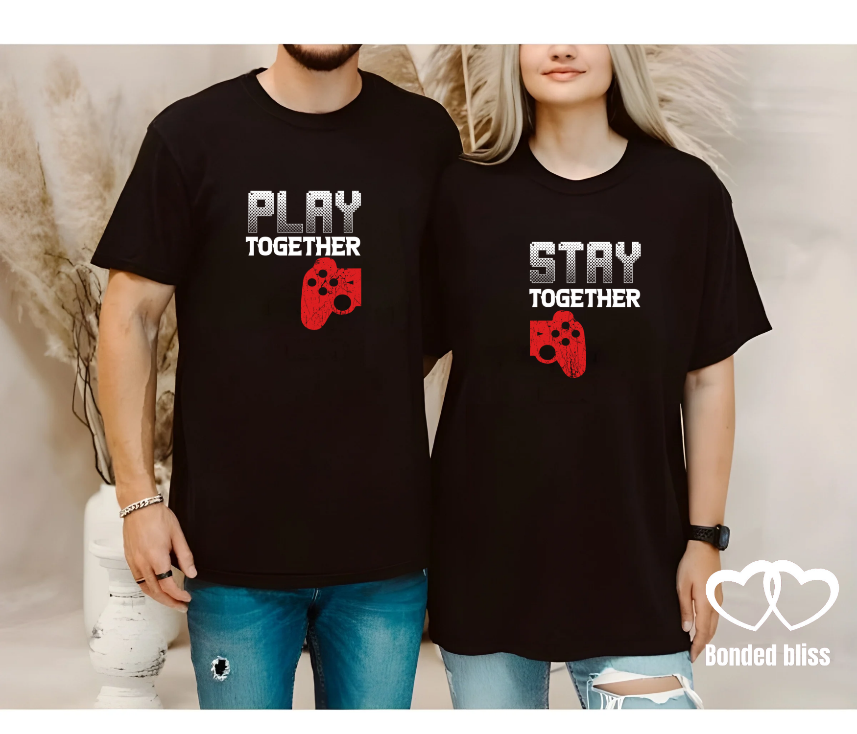 Play Together, Stay Together" Couples' T-Shirts Play Together, Stay Together" Couples' T-Shirts