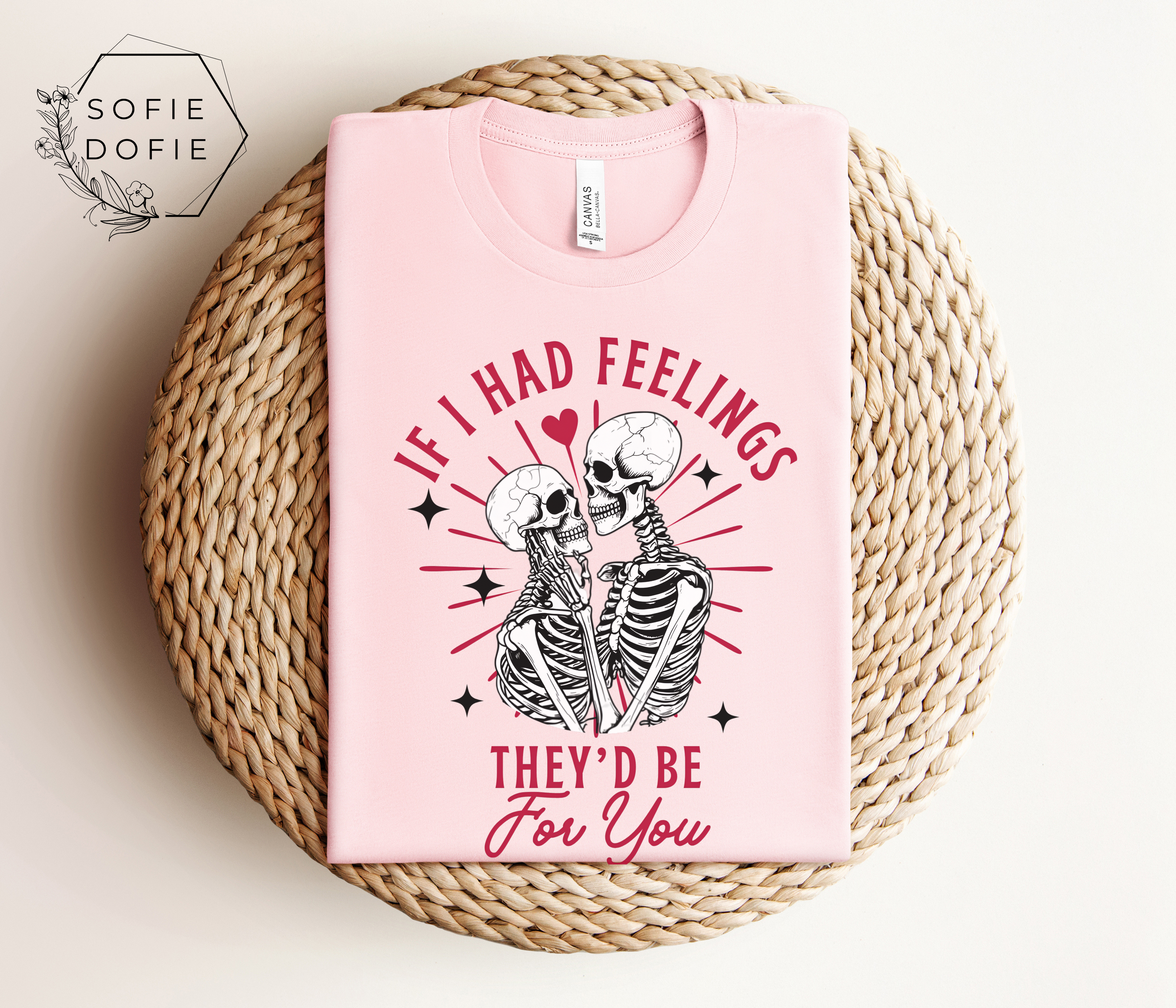 Valentine's Day Unisex Tee - If I Had Feelings They'd Be for You product thumbnail image Valentine's Day Unisex Tee - If I Had Feelings They'd Be for You product thumbnail image