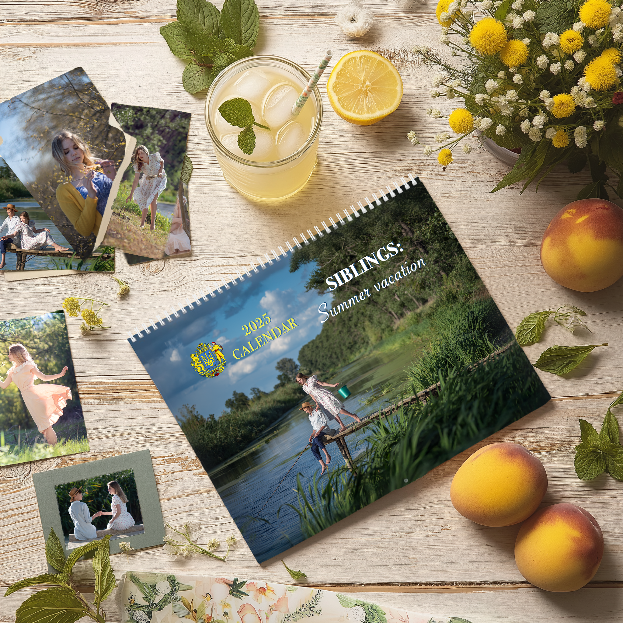 2025 Wall Calendar Siblings: Summer Vacation | Heartwarming Photo Story | | Family Photography Art | Cozy Gift for Home Décor Lovers product thumbnail image 2025 Wall Calendar Siblings: Summer Vacation | Heartwarming Photo Story | | Family Photography Art | Cozy Gift for Home Décor Lovers product thumbnail image