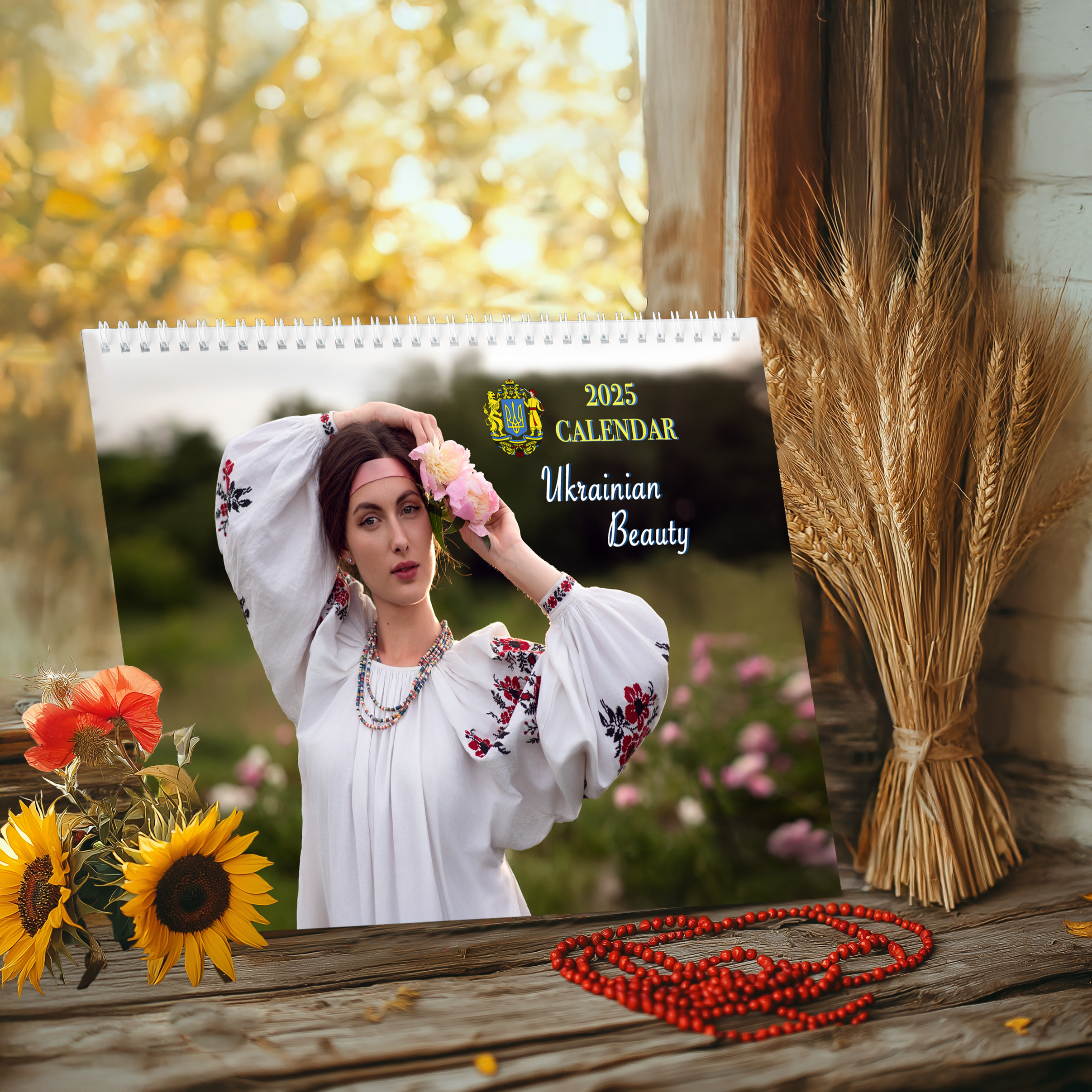 2025 Ukrainian Women Wall Calendar | Traditional Clothing Photography | Unique Gift for Cultural Art Lovers product thumbnail image 2025 Ukrainian Women Wall Calendar | Traditional Clothing Photography | Unique Gift for Cultural Art Lovers product thumbnail image