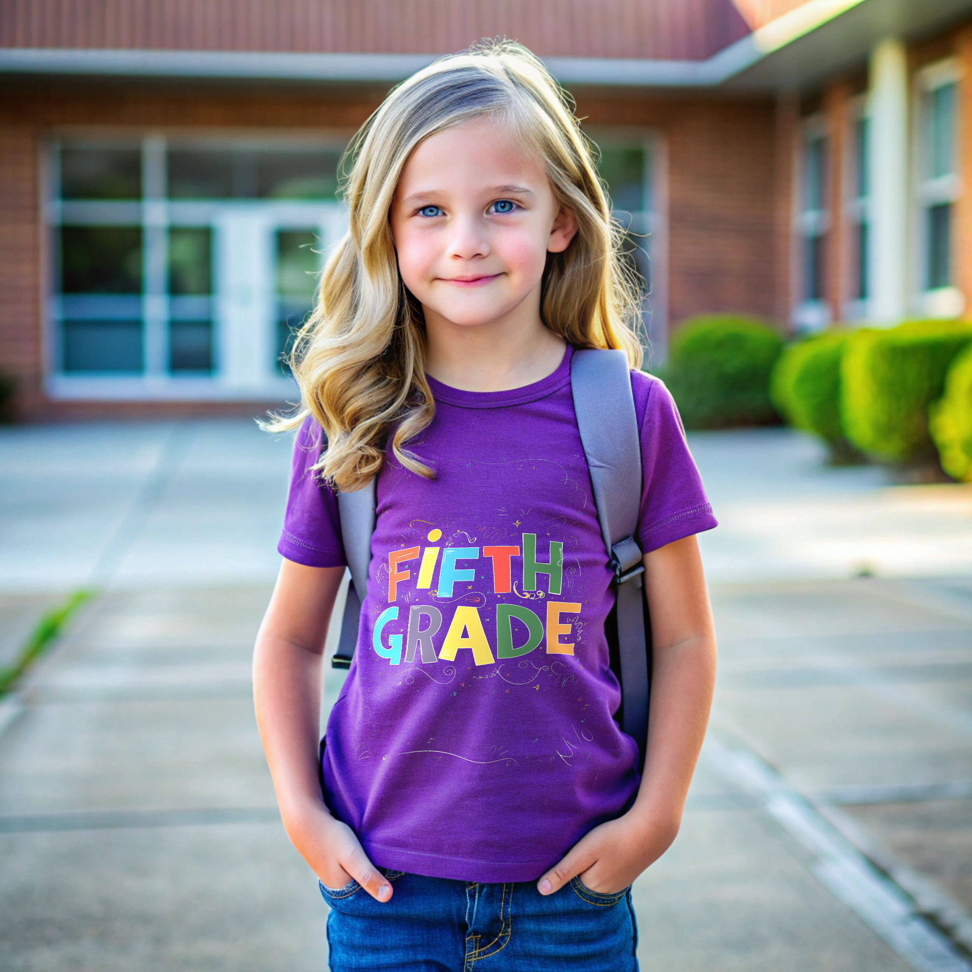 Colorful Fifth Grade Kid's Size T-Shirt - Fun Chalkboard Style Back-to-School Shirt product thumbnail image Colorful Fifth Grade Kid's Size T-Shirt - Fun Chalkboard Style Back-to-School Shirt product thumbnail image