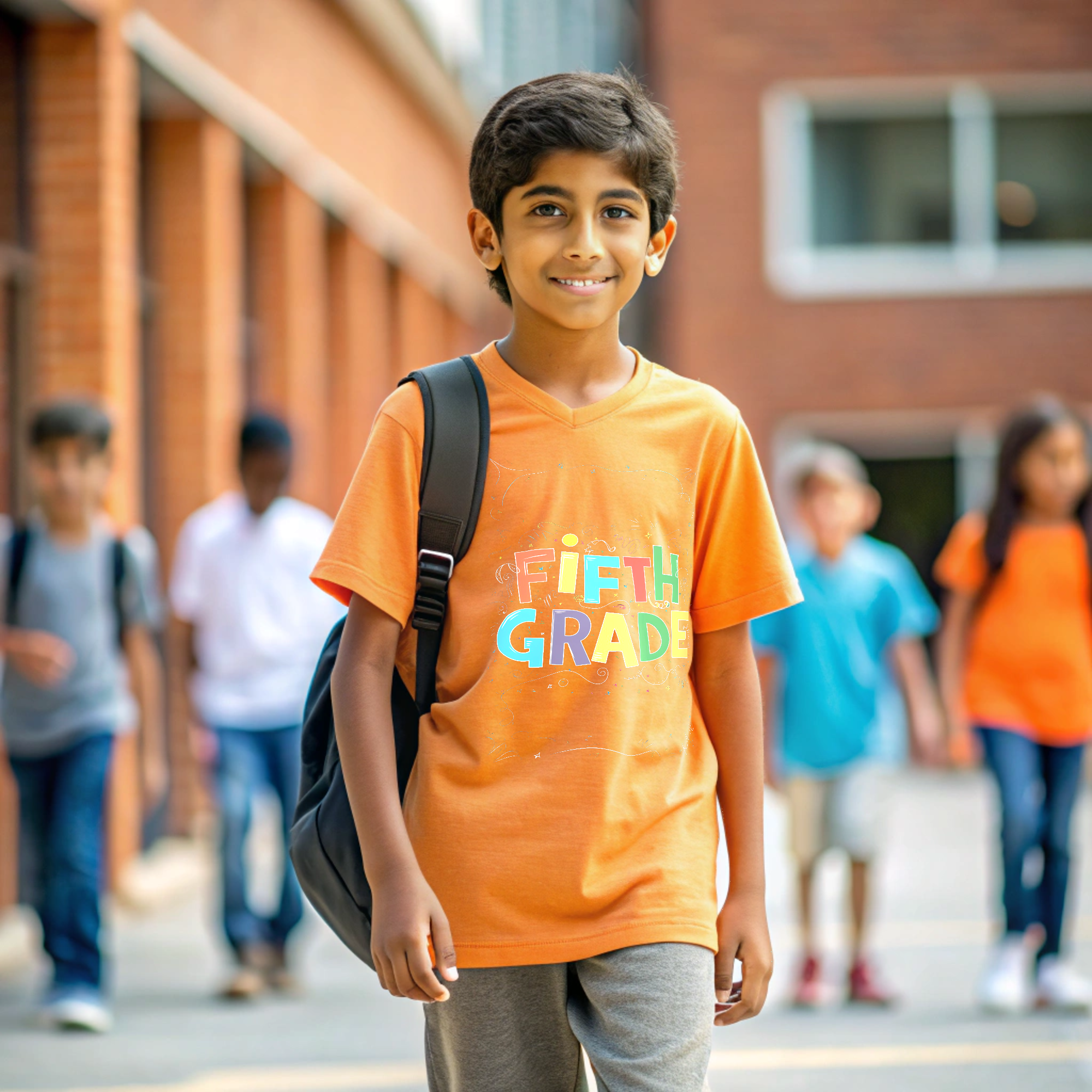 Colorful Fifth Grade Kid's Size T-Shirt - Fun Chalkboard Style Back-to-School Shirt product thumbnail image Colorful Fifth Grade Kid's Size T-Shirt - Fun Chalkboard Style Back-to-School Shirt product thumbnail image