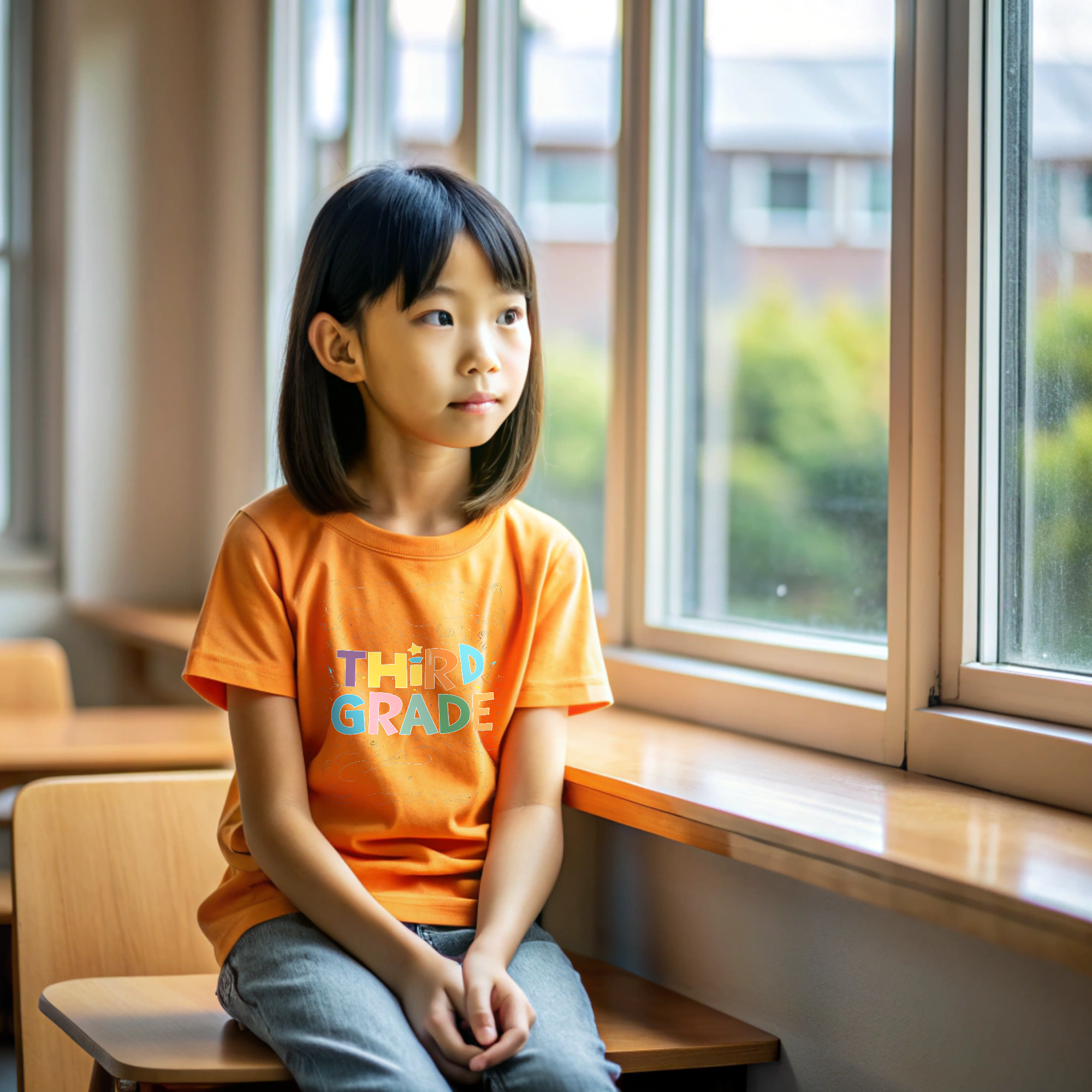 Colorful Third Grade Kid's Size T-Shirt - Fun Chalkboard Style Back-to-School Shirt product thumbnail image Colorful Third Grade Kid's Size T-Shirt - Fun Chalkboard Style Back-to-School Shirt product thumbnail image