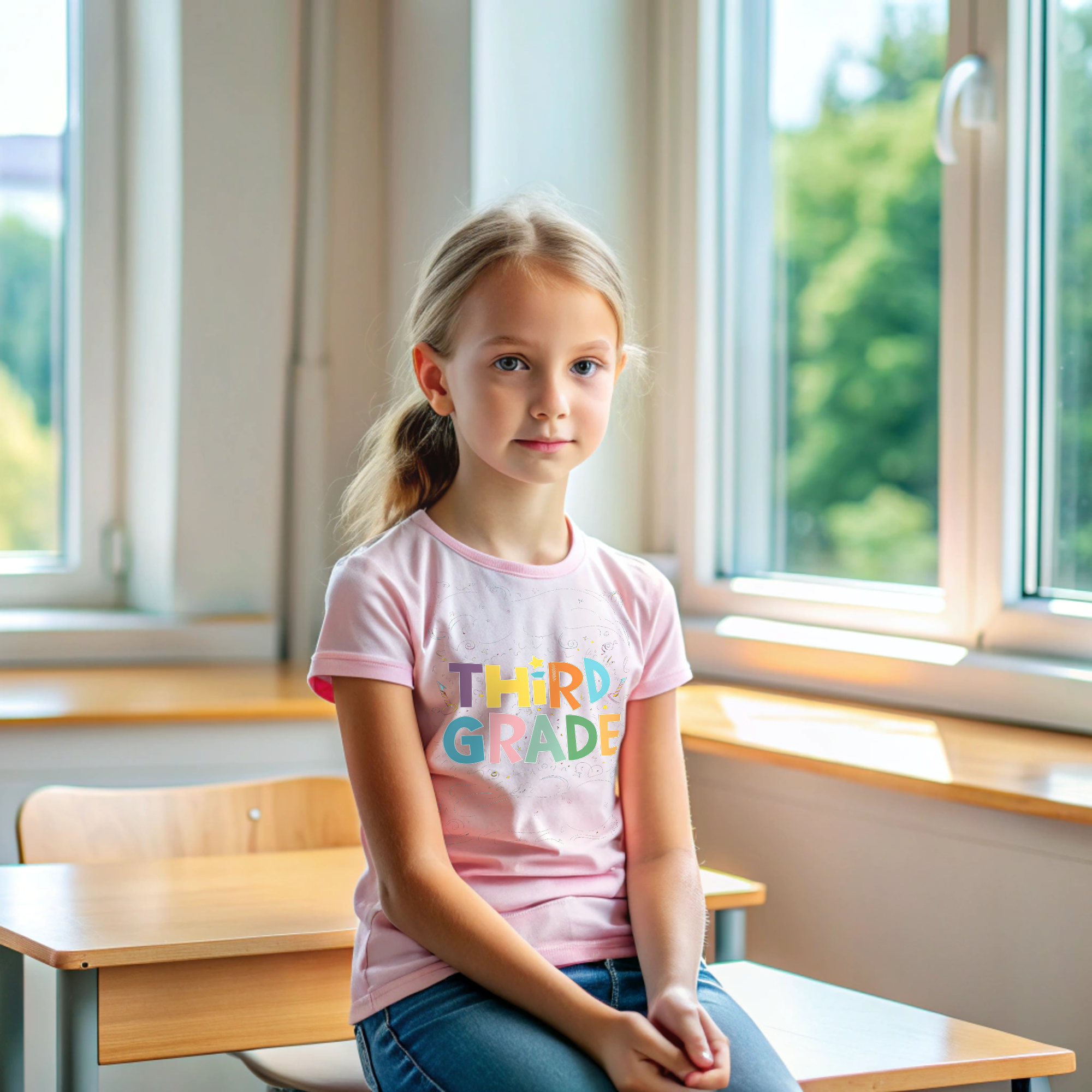 Colorful Third Grade Kid's Size T-Shirt - Fun Chalkboard Style Back-to-School Shirt product thumbnail image Colorful Third Grade Kid's Size T-Shirt - Fun Chalkboard Style Back-to-School Shirt product thumbnail image