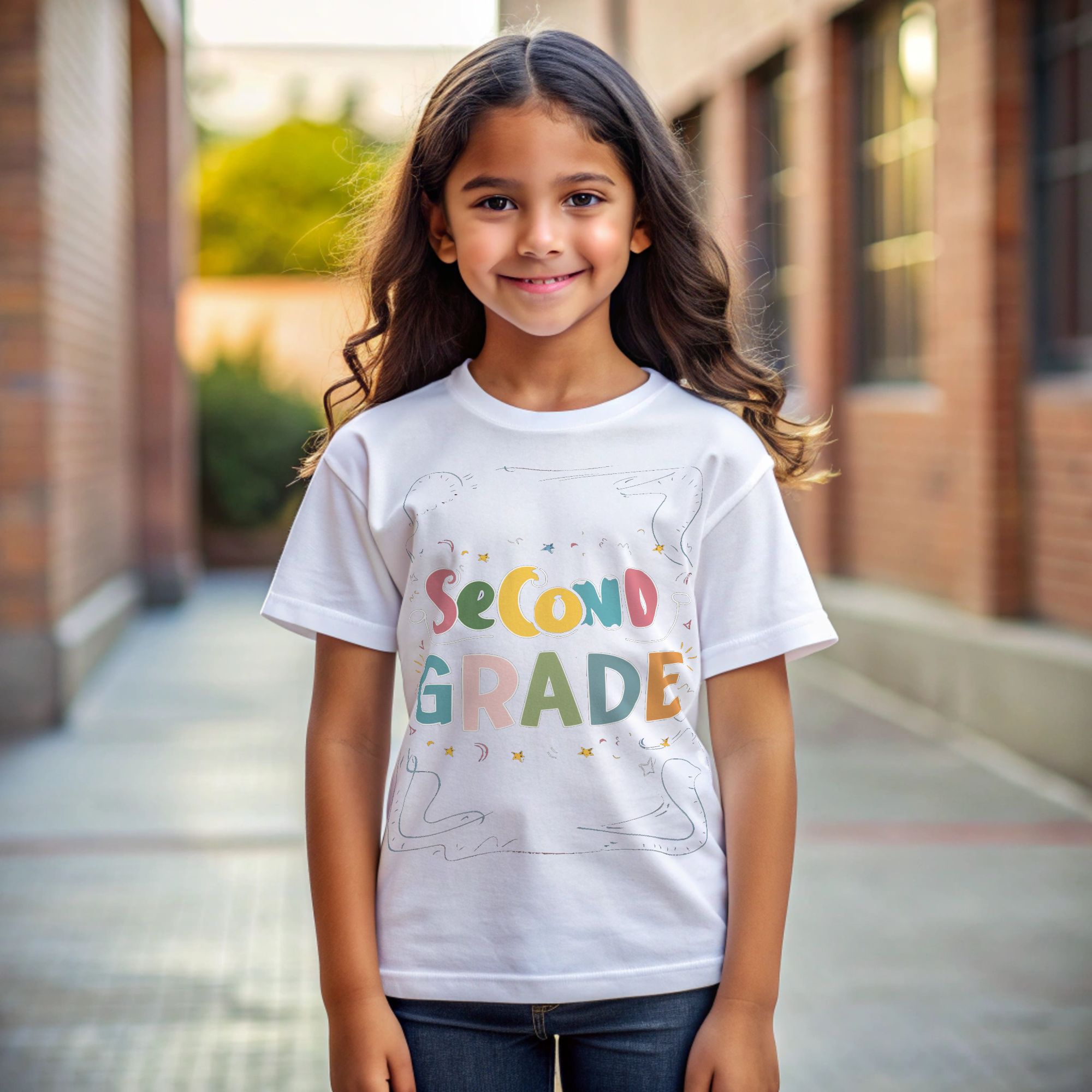 Colorful Second Grade Kid's Size T-Shirt - Fun Chalkboard Style Back-to-School Shirt product thumbnail image Colorful Second Grade Kid's Size T-Shirt - Fun Chalkboard Style Back-to-School Shirt product thumbnail image
