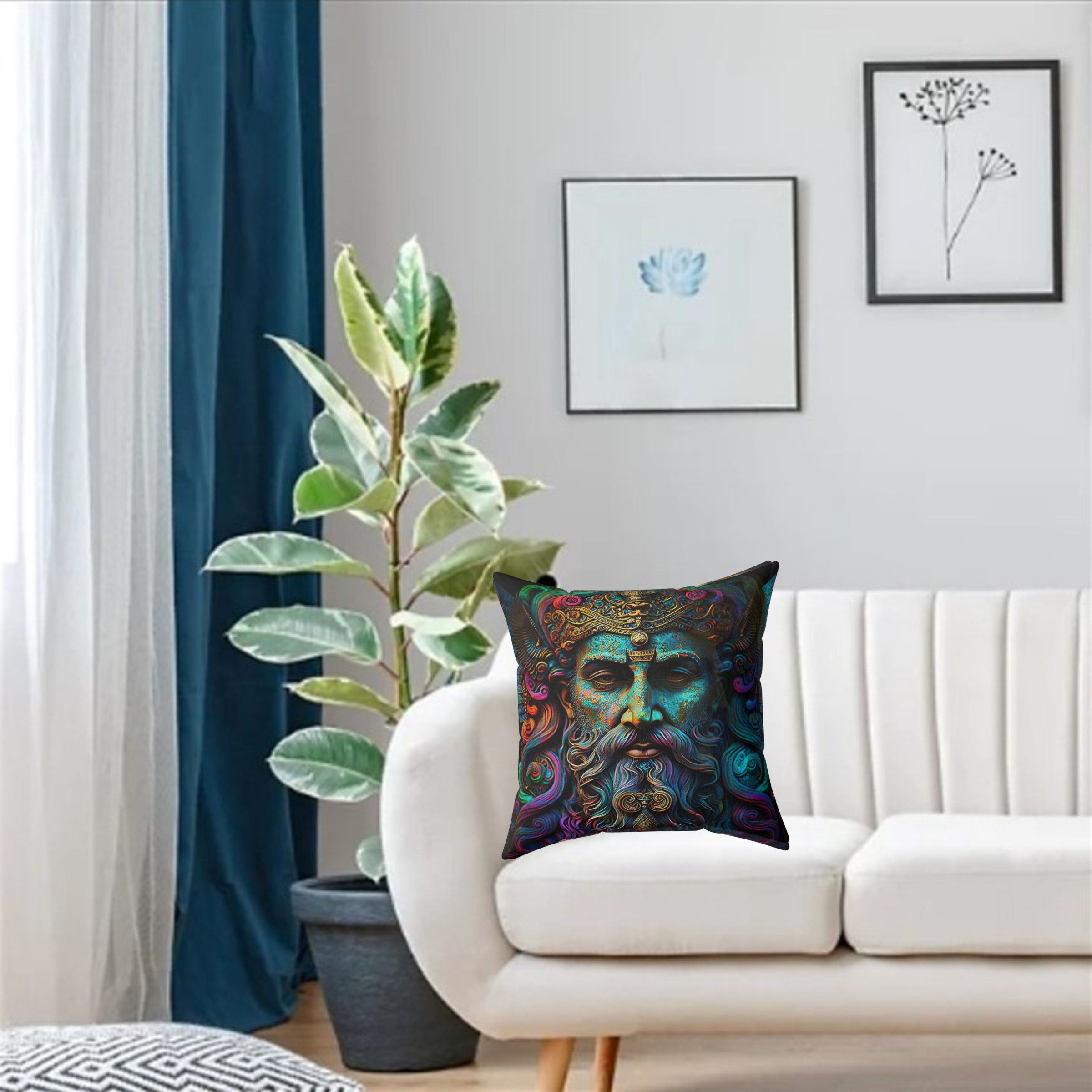 Ahura Mazda Persian God Square Pillow product thumbnail image Ahura Mazda Persian God Square Pillow product thumbnail image