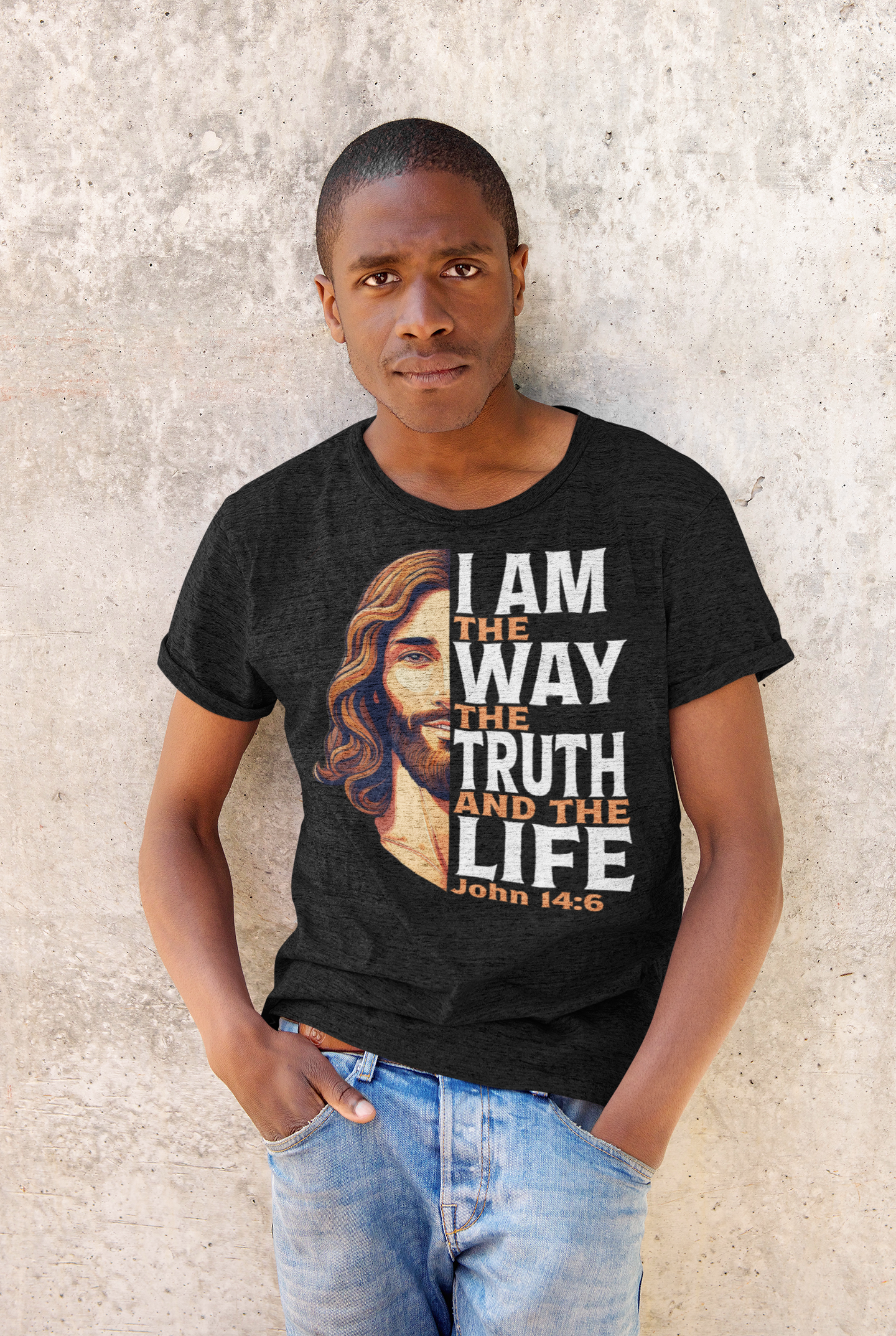 #IAm - I Am The Way The Truth The Life - John 14:6 - Dark Shirt - Christian TShirt - Unisex Short Sleeve Jersey Shirt #IAm - I Am The Way The Truth The Life - John 14:6 - Dark Shirt - Christian TShirt - Unisex Short Sleeve Jersey Shirt