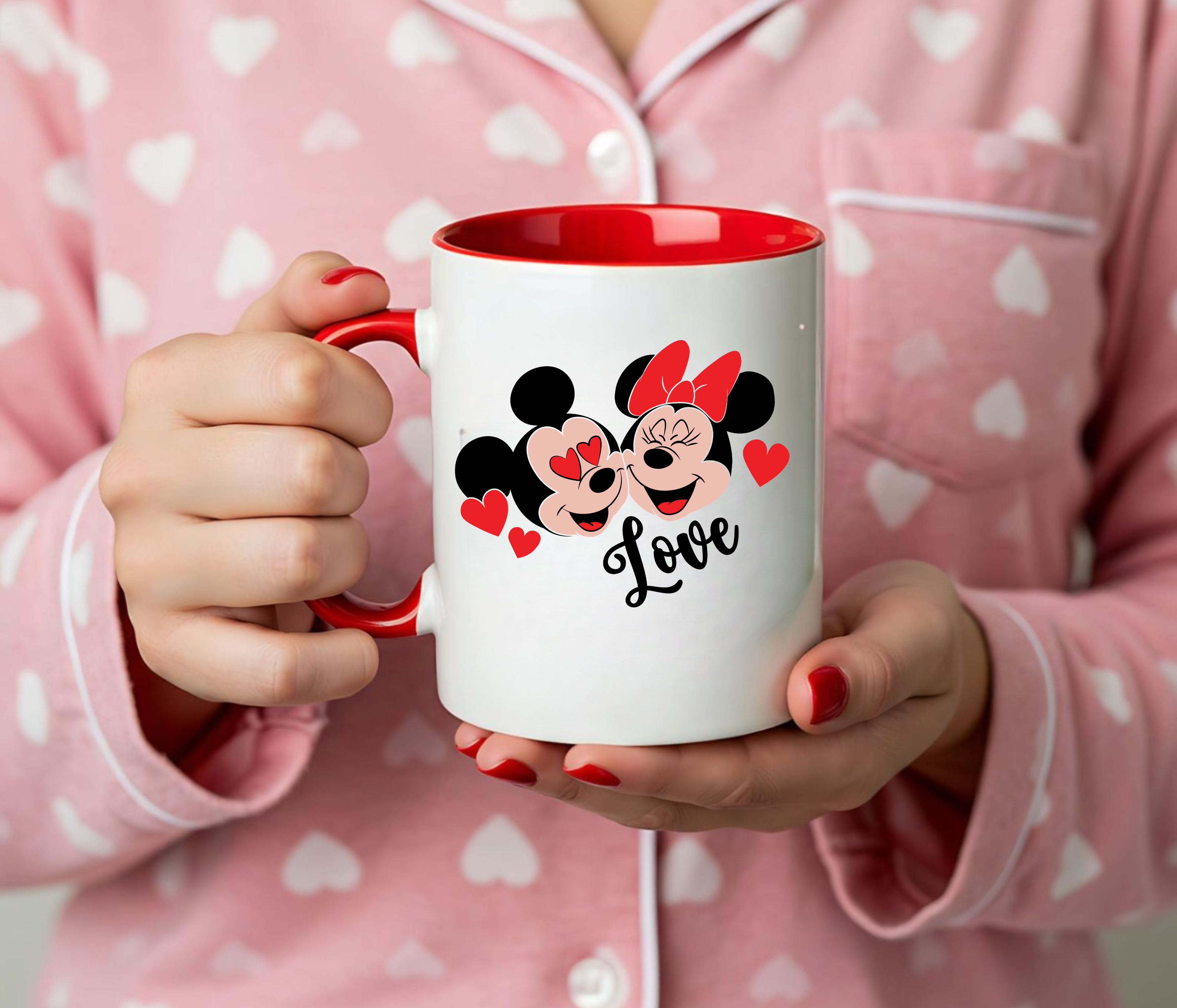 Valentine's Day Love Mug – Customizable Two-Tone Ceramic Gift Valentine's Day Love Mug – Customizable Two-Tone Ceramic Gift