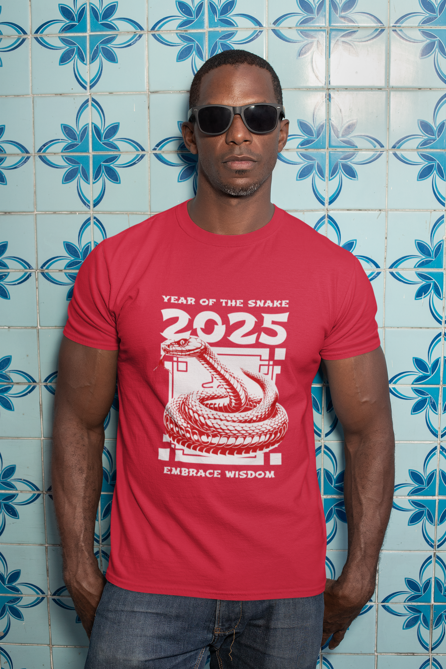 Snake Year 2025 Unisex T-Shirt - Embrace Wisdom product thumbnail image Snake Year 2025 Unisex T-Shirt - Embrace Wisdom product thumbnail image