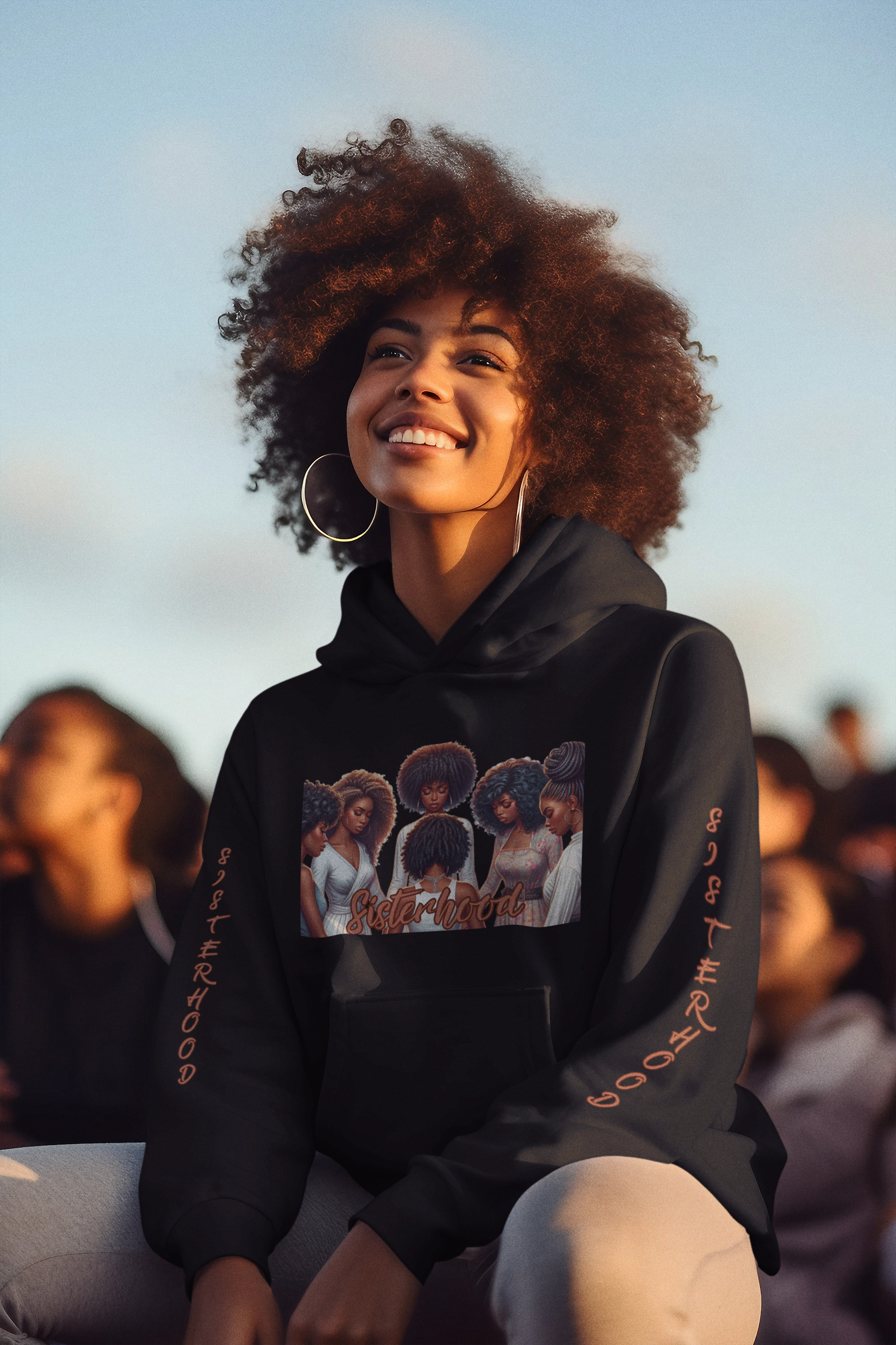 Empowerment Graphic Hoodie - Celebrate Your Crown Empowerment Graphic Hoodie - Celebrate Your Crown