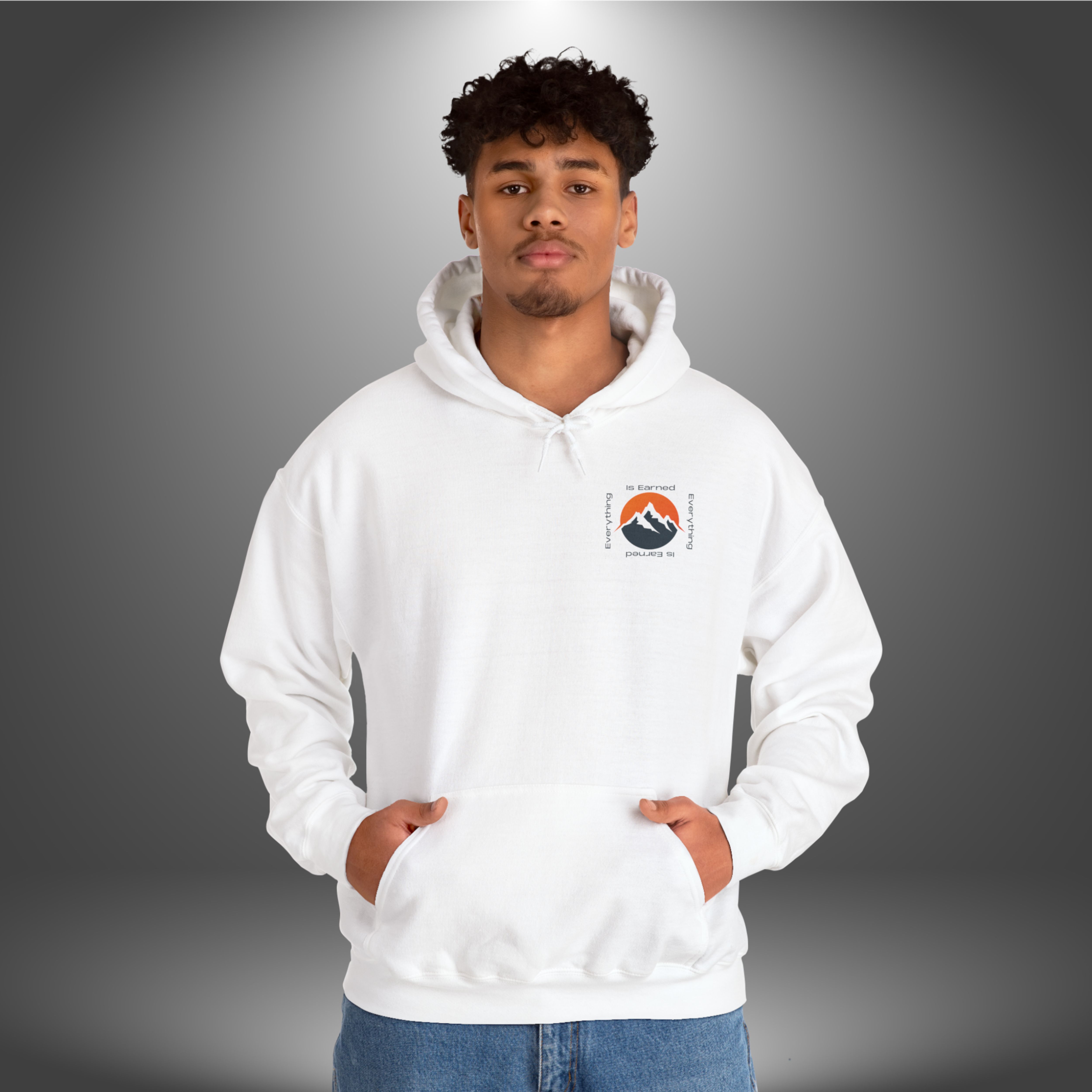 Motivational Everything is Earned Hoodie, Inspirational Unisex Sweatshirt, Workout Pullover, Gym Hooded Jumper, Fitness Apparel, Cozy product thumbnail image Motivational Everything is Earned Hoodie, Inspirational Unisex Sweatshirt, Workout Pullover, Gym Hooded Jumper, Fitness Apparel, Cozy product thumbnail image