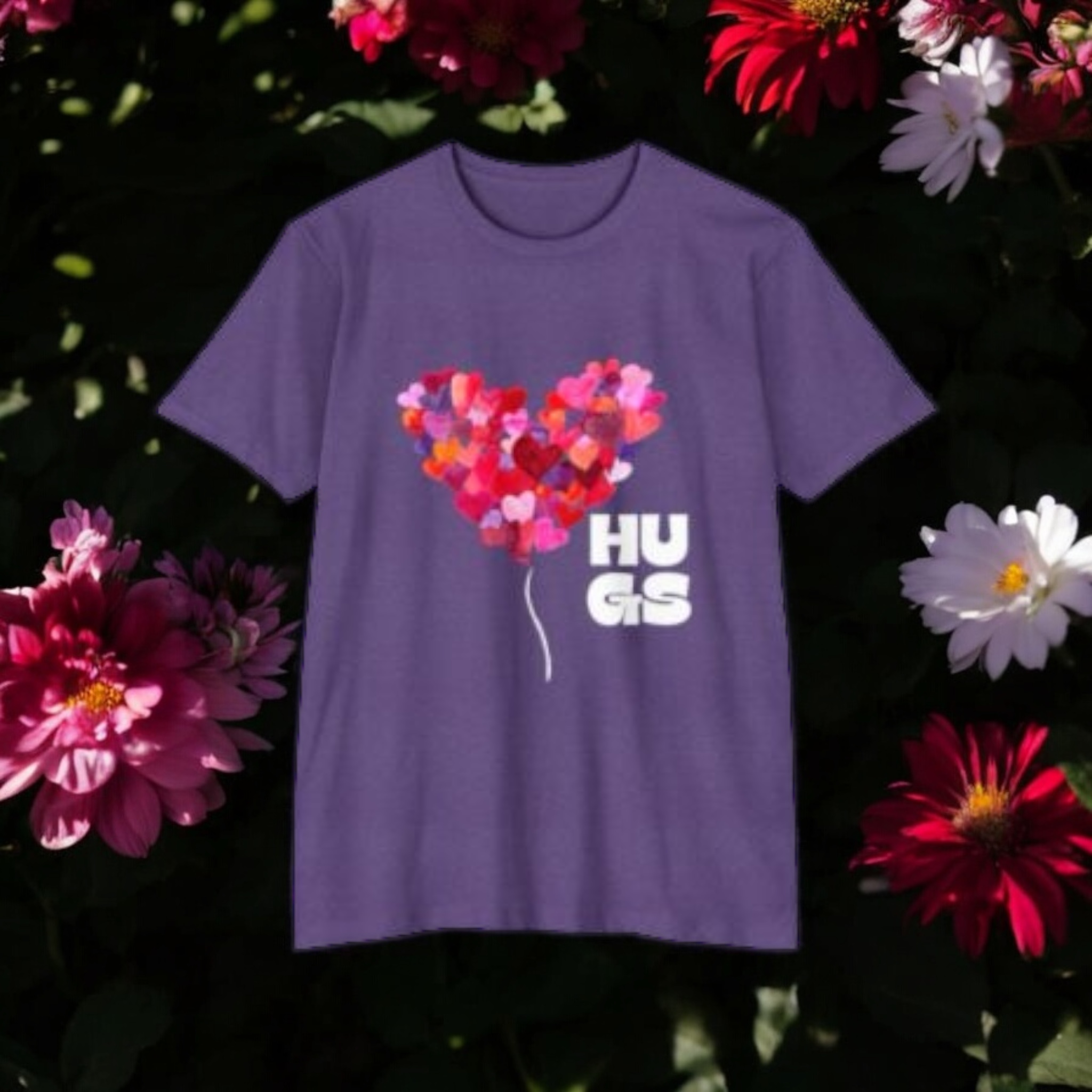 Valentine Hugs Unisex CVC Jersey T-shirt Valentine Hugs Unisex CVC Jersey T-shirt