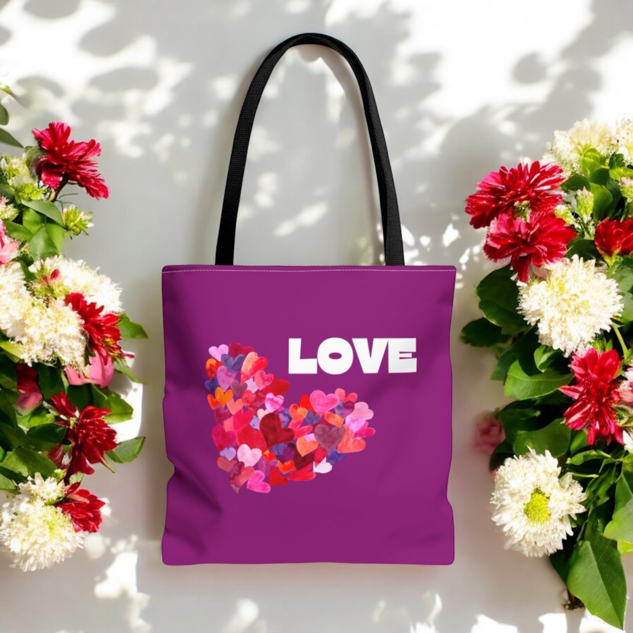 Hearts Love Tote Bag (AOP) Hearts Love Tote Bag (AOP)