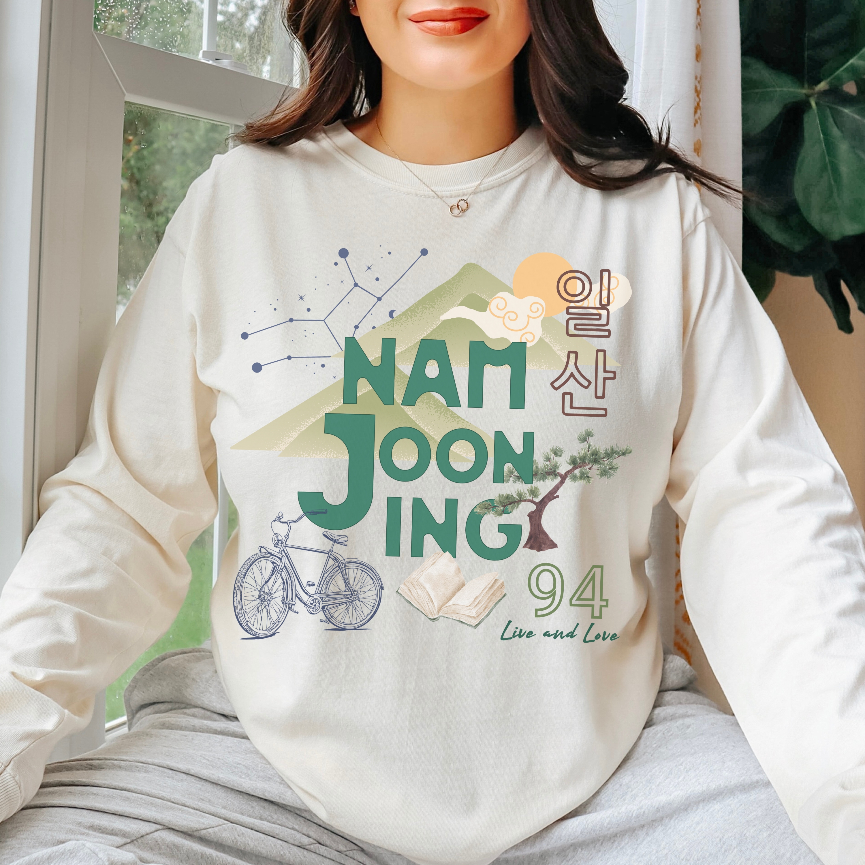 Namjooning RM Nam Joon Nature Long Sleeve Tee, Designed for Army by Army product thumbnail image Namjooning RM Nam Joon Nature Long Sleeve Tee, Designed for Army by Army product thumbnail image