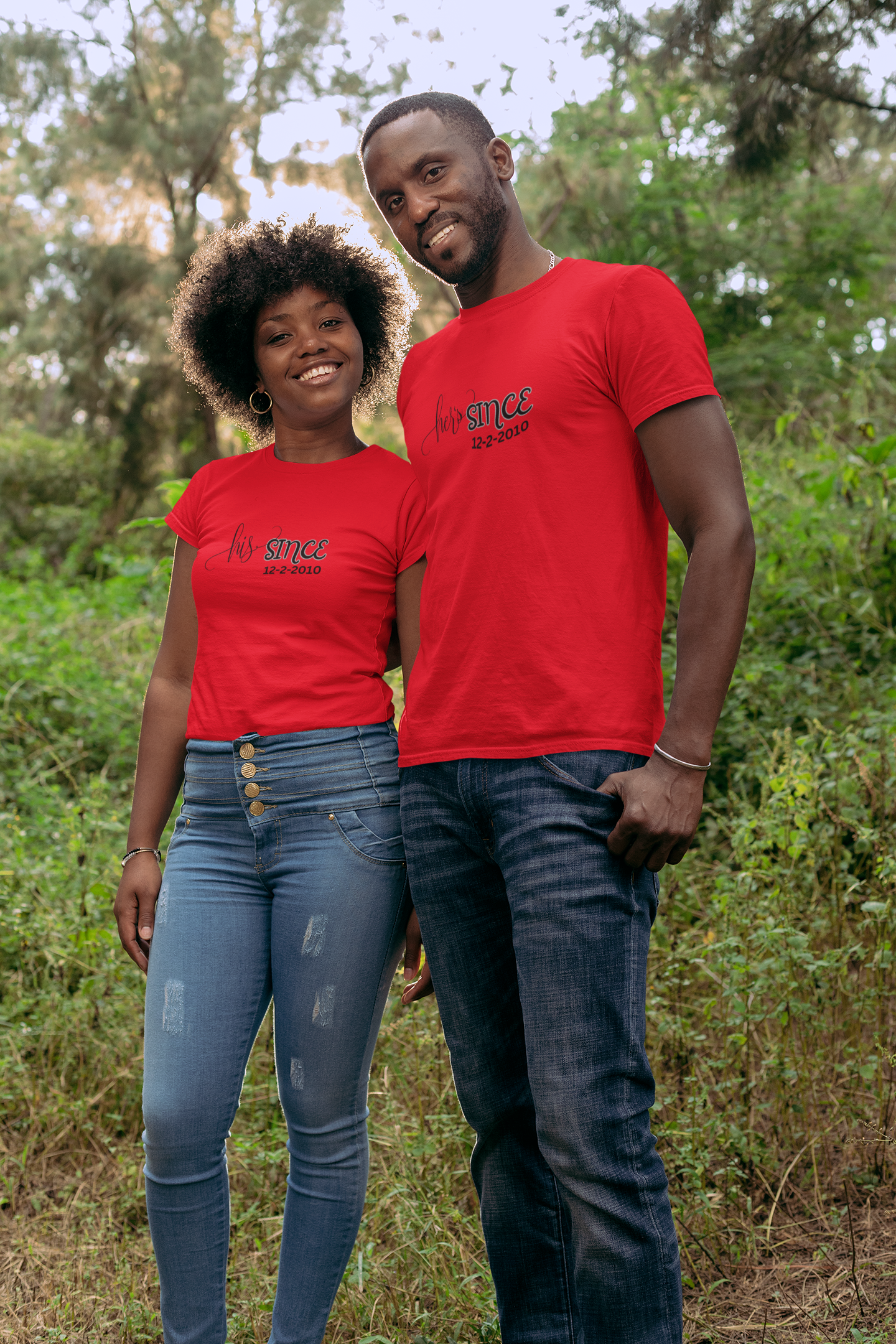 Personalized His and Her's Valentine T-Shirts, Custom Valentine T-Shirts, Unisex Valentine T-Shirts, T-Shirts for Couples, (His Sold Separately) product thumbnail image