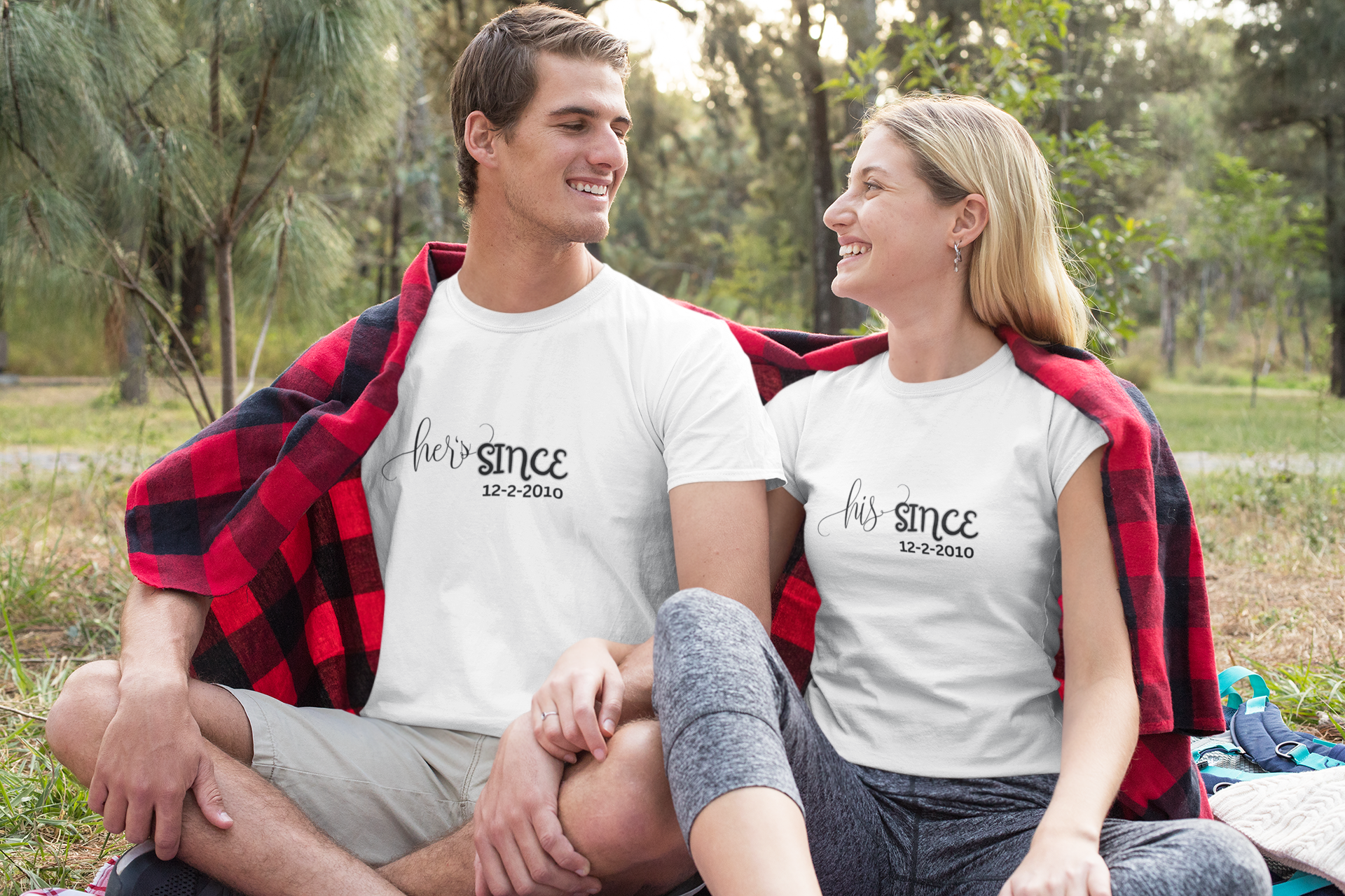 Personalized His and Her's Valentine T-Shirts, Custom Valentine T-Shirts, Unisex Valentine T-Shirts, T-Shirts for Couples, (His Sold Separately) product thumbnail image
