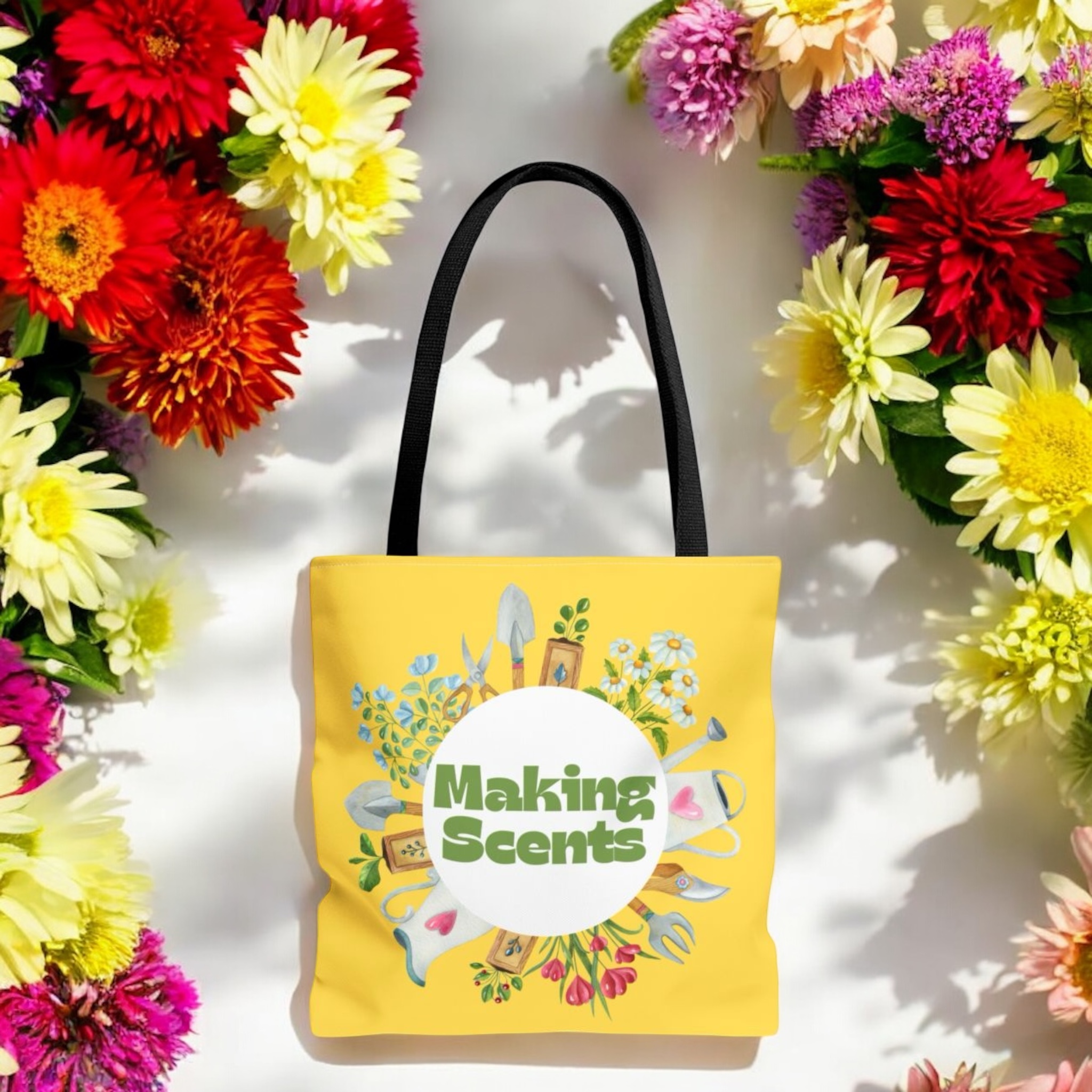 Making Scents Garden Tote Bag (AOP) product thumbnail image Making Scents Garden Tote Bag (AOP) product thumbnail image