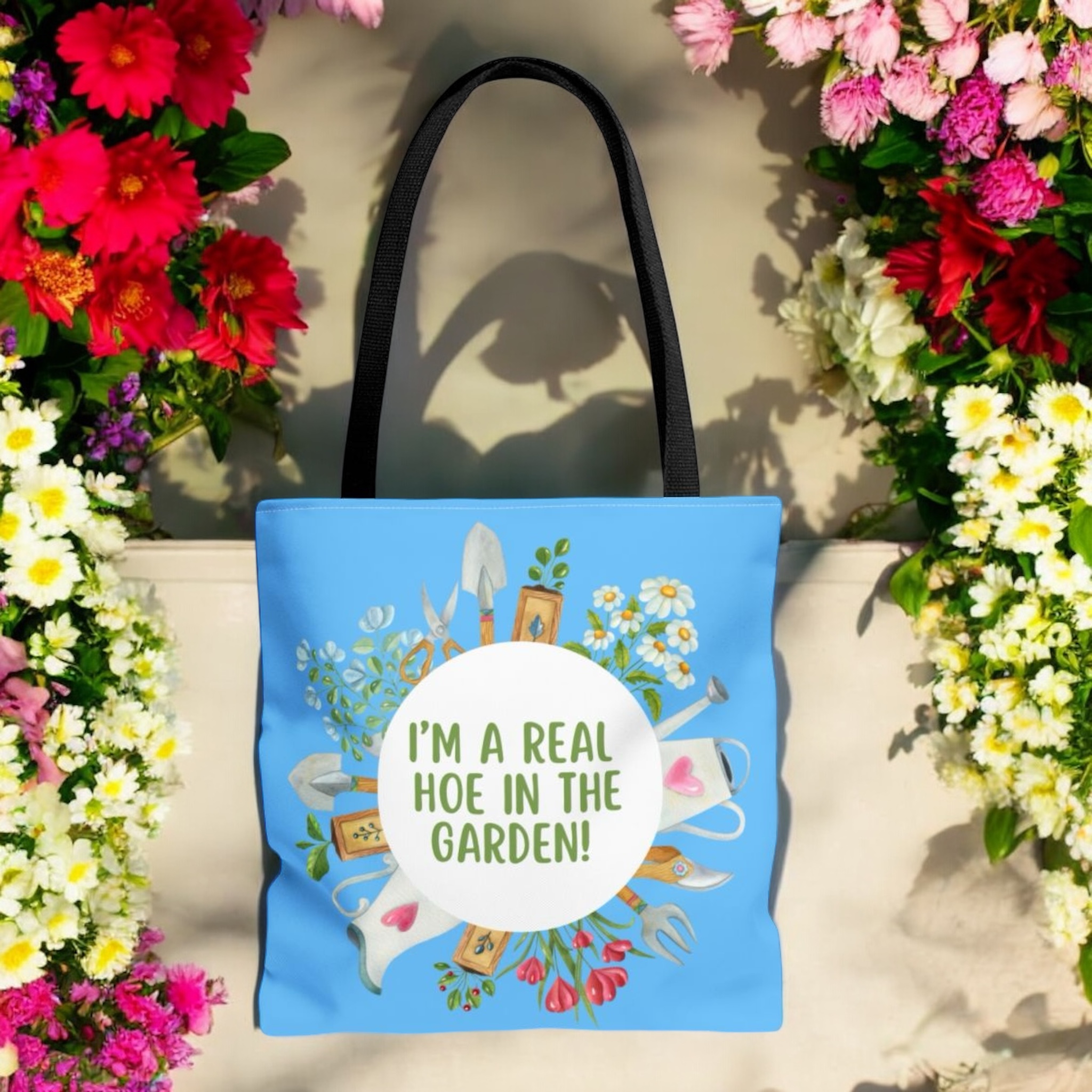 Real Hoe in the Garden Tote Bag (AOP) Real Hoe in the Garden Tote Bag (AOP)