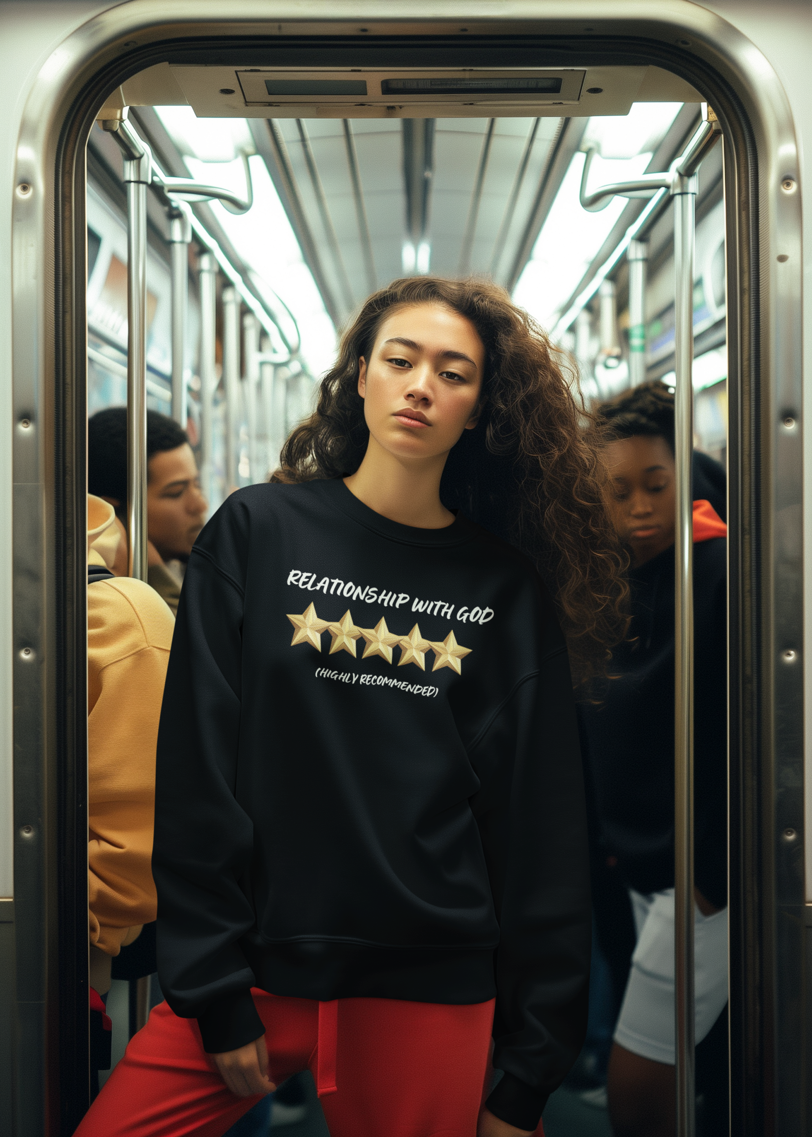 5 Star Rating - Christian Sweatshirt Faith Based 5 Star Rating Unisex 5 Star Rating - Christian Sweatshirt Faith Based 5 Star Rating Unisex