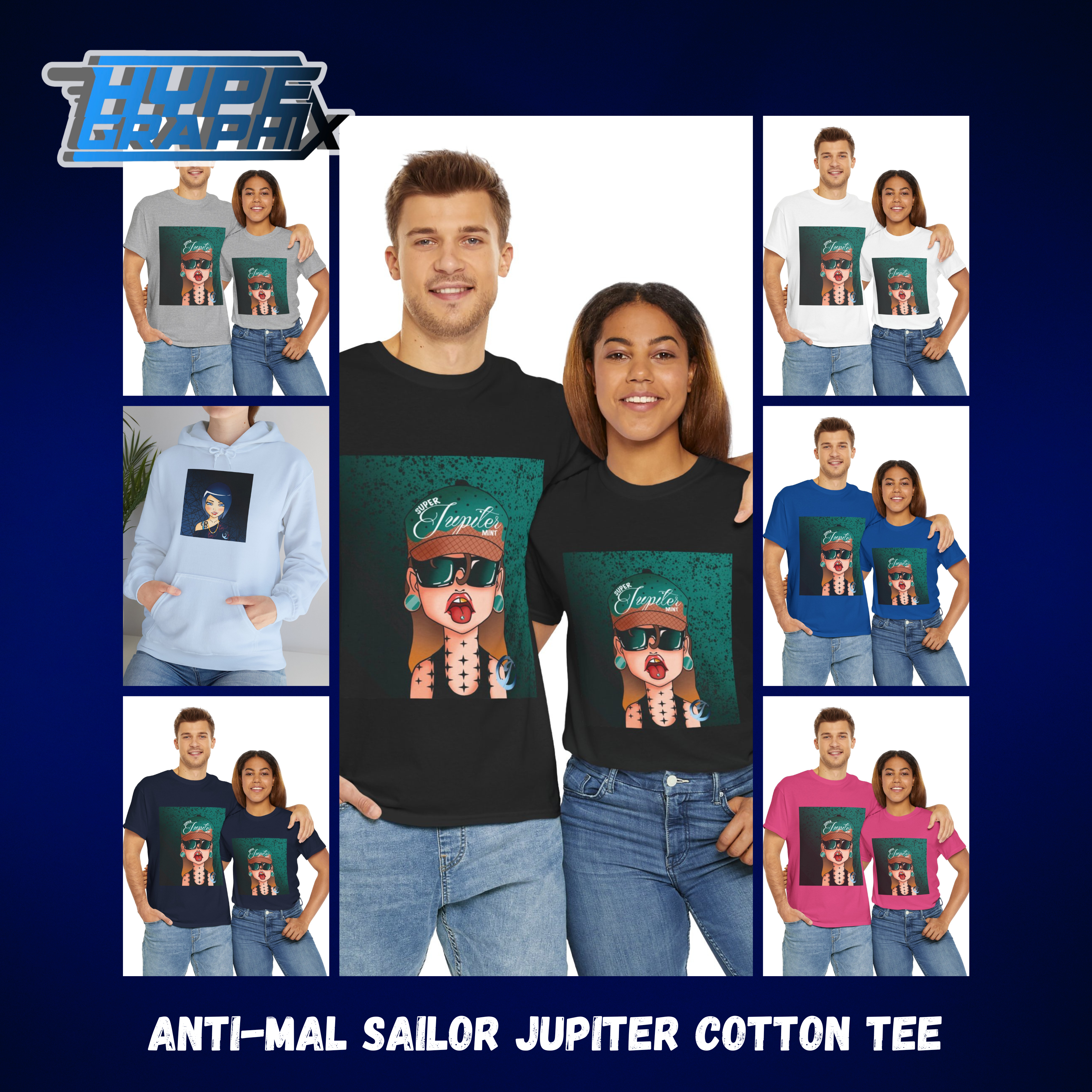 Anti-Mal Sailor Jupiter Unisex Heavy Cotton Tee