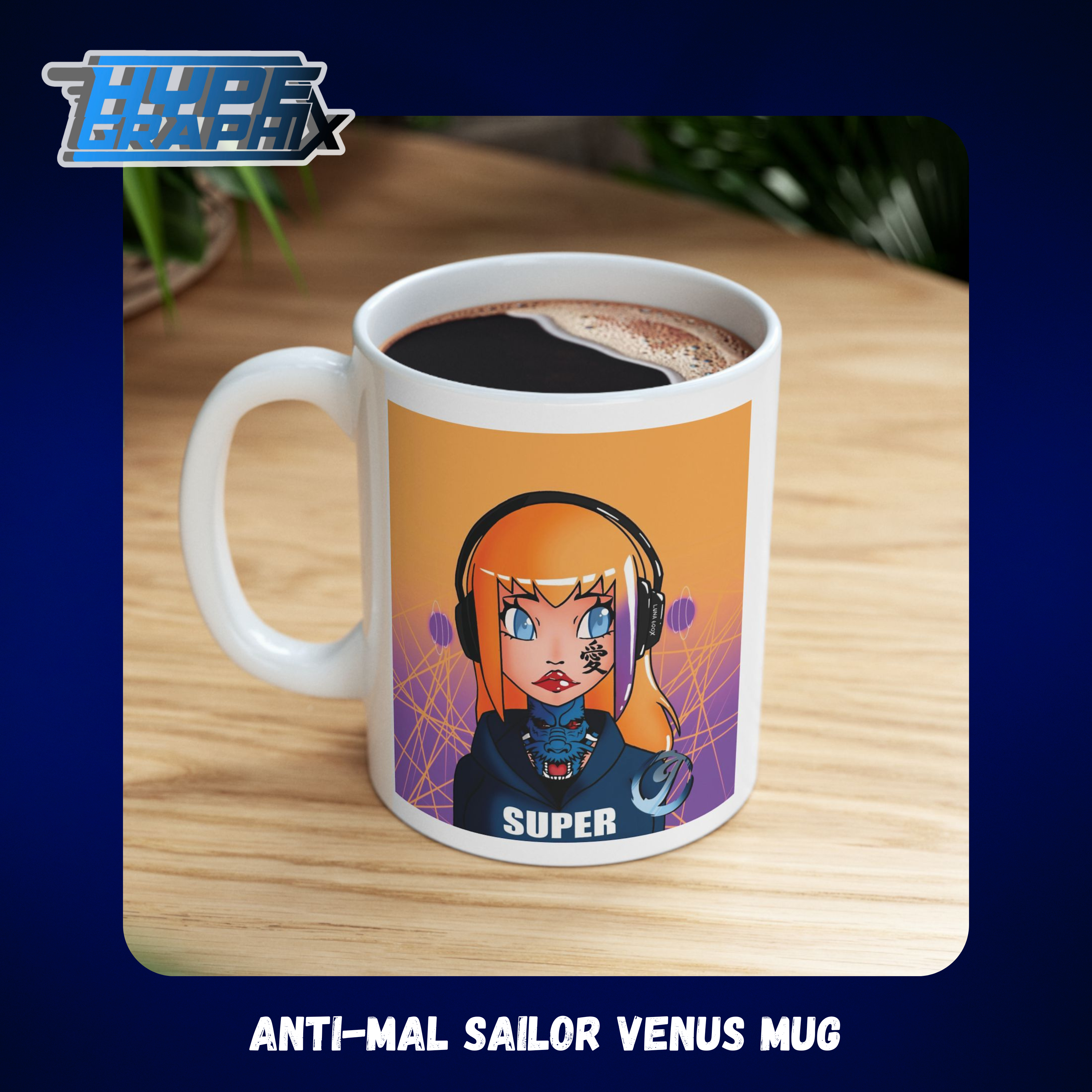 Anti-Mal Sailor Venus Ceramic Mug, (11oz, 15oz) product thumbnail image
