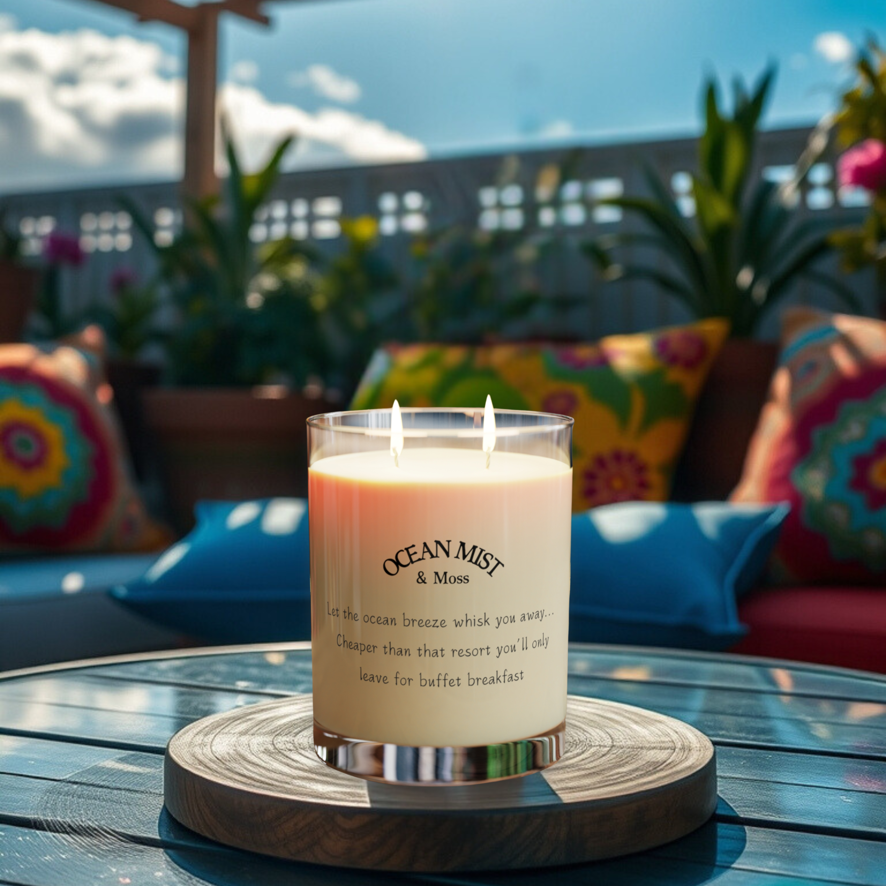 Ocean Mist & Moss Scented Candle ⎮ Vacation Vibes Without the Price Tag Ocean Mist & Moss Scented Candle ⎮ Vacation Vibes Without the Price Tag