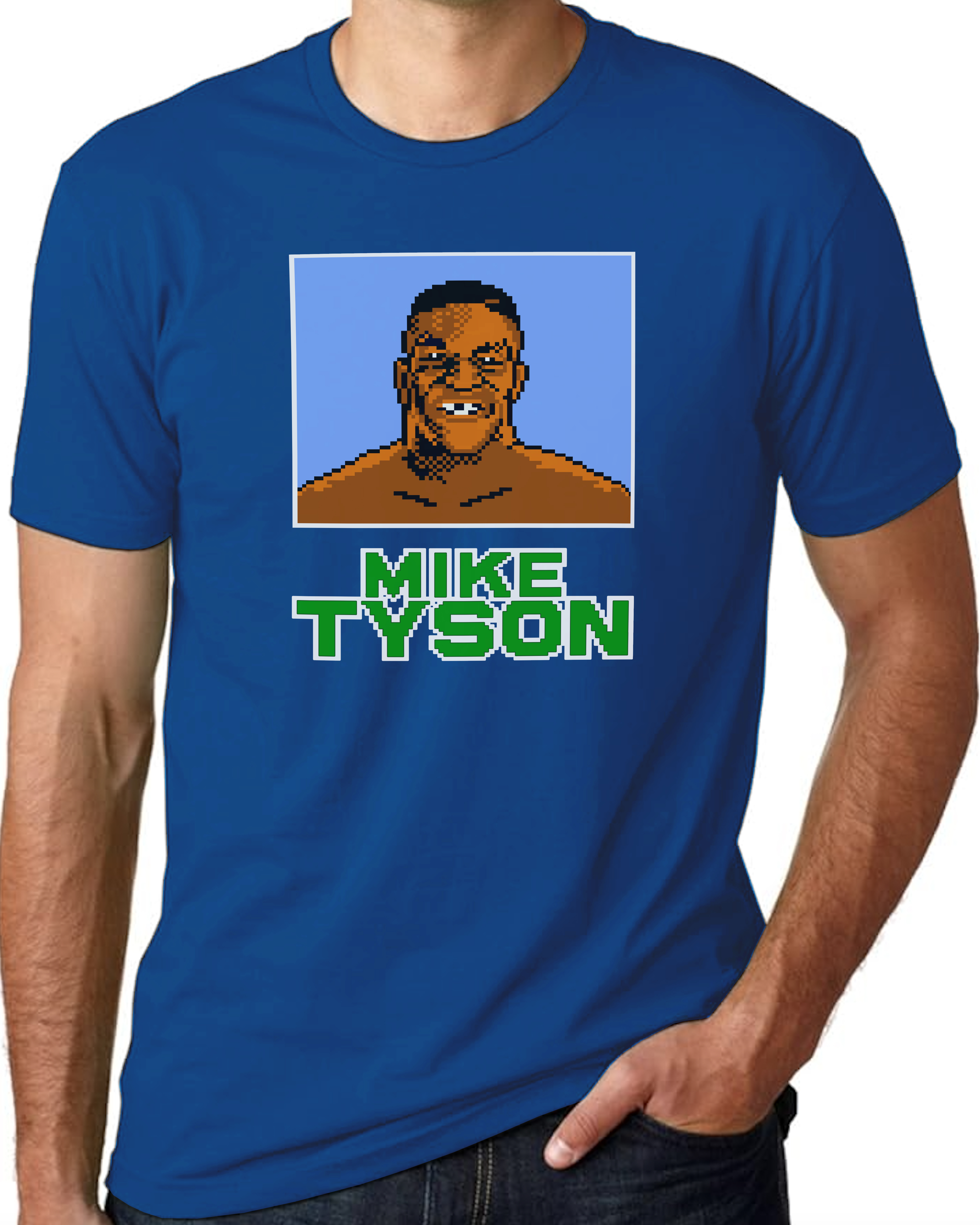 Mike Tyson 8-bit Pixel Unisex Cotton Crew Tee product thumbnail image Mike Tyson 8-bit Pixel Unisex Cotton Crew Tee product thumbnail image