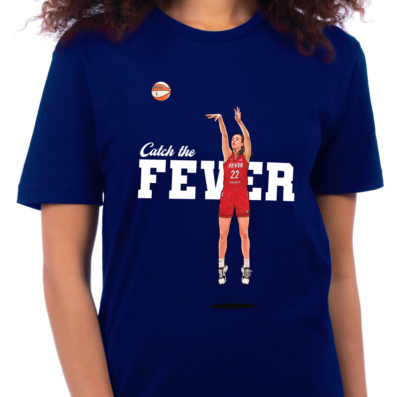 Caitlin Clark. 22. Indiana Fever. WNBA Unisex Cotton Crew Tee product thumbnail image Caitlin Clark. 22. Indiana Fever. WNBA Unisex Cotton Crew Tee product thumbnail image