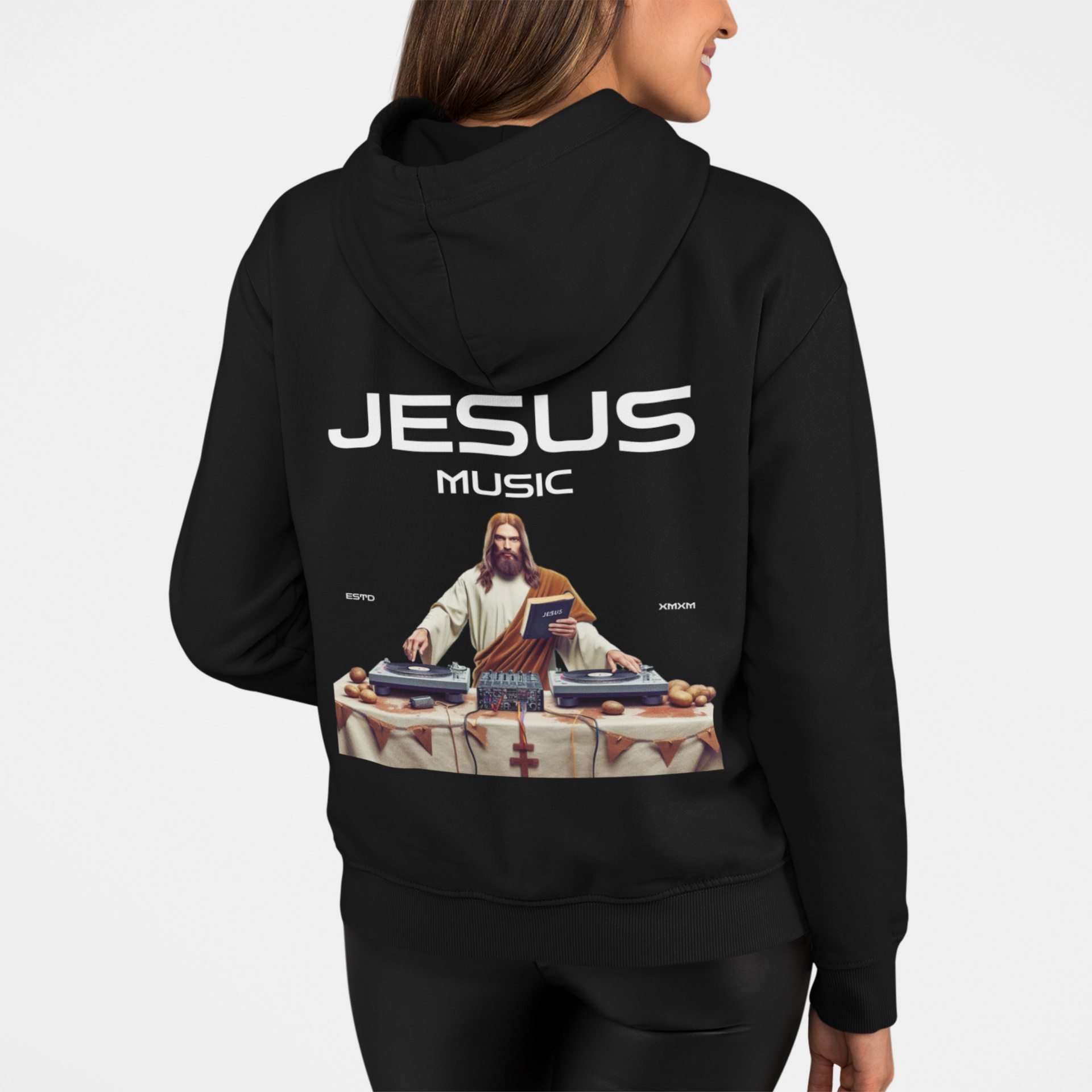 Three-Panel Fleece Hoodie - JESUS MUSIC product thumbnail image Three-Panel Fleece Hoodie - JESUS MUSIC product thumbnail image