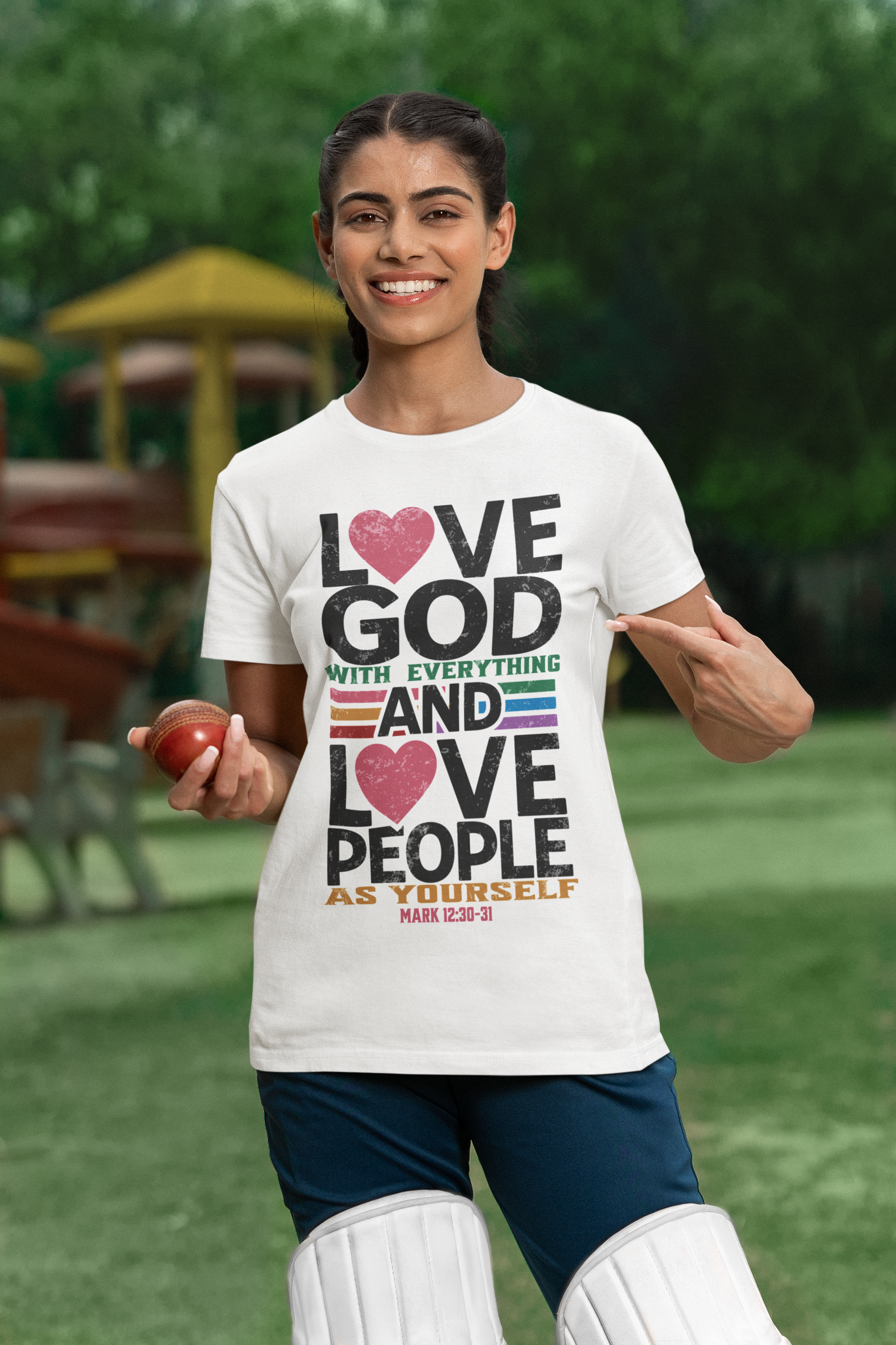 #LoveGodLovePeople - Love God and Love People - Mark 12:30-31 - Light Christian TShirt - Unisex Short Sleeve Jersey Shirt