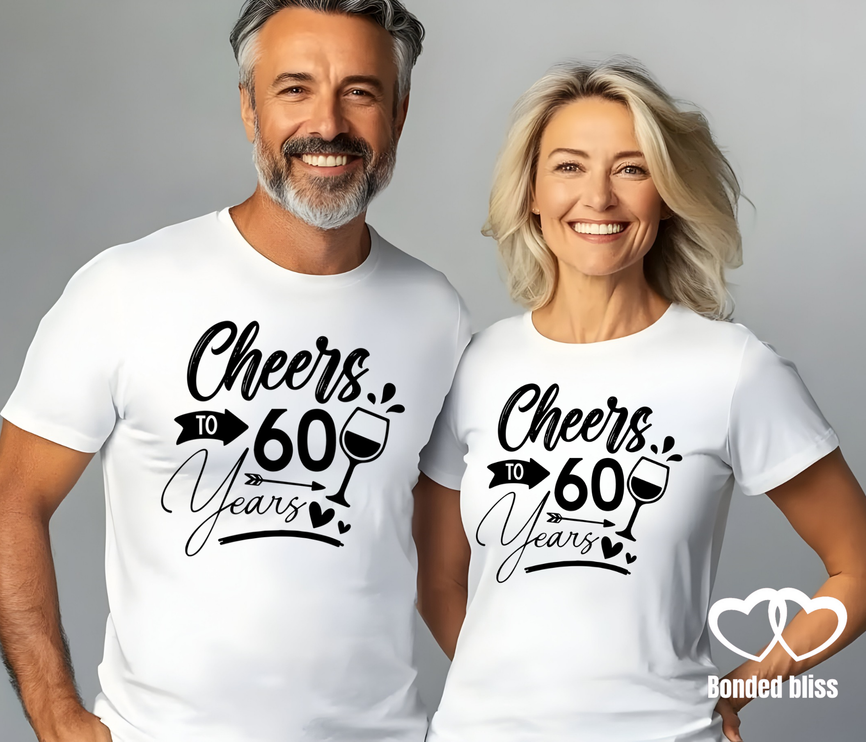 "Cheers to 60 Years: Anniversary Celebration T-Shirt "Cheers to 60 Years: Anniversary Celebration T-Shirt