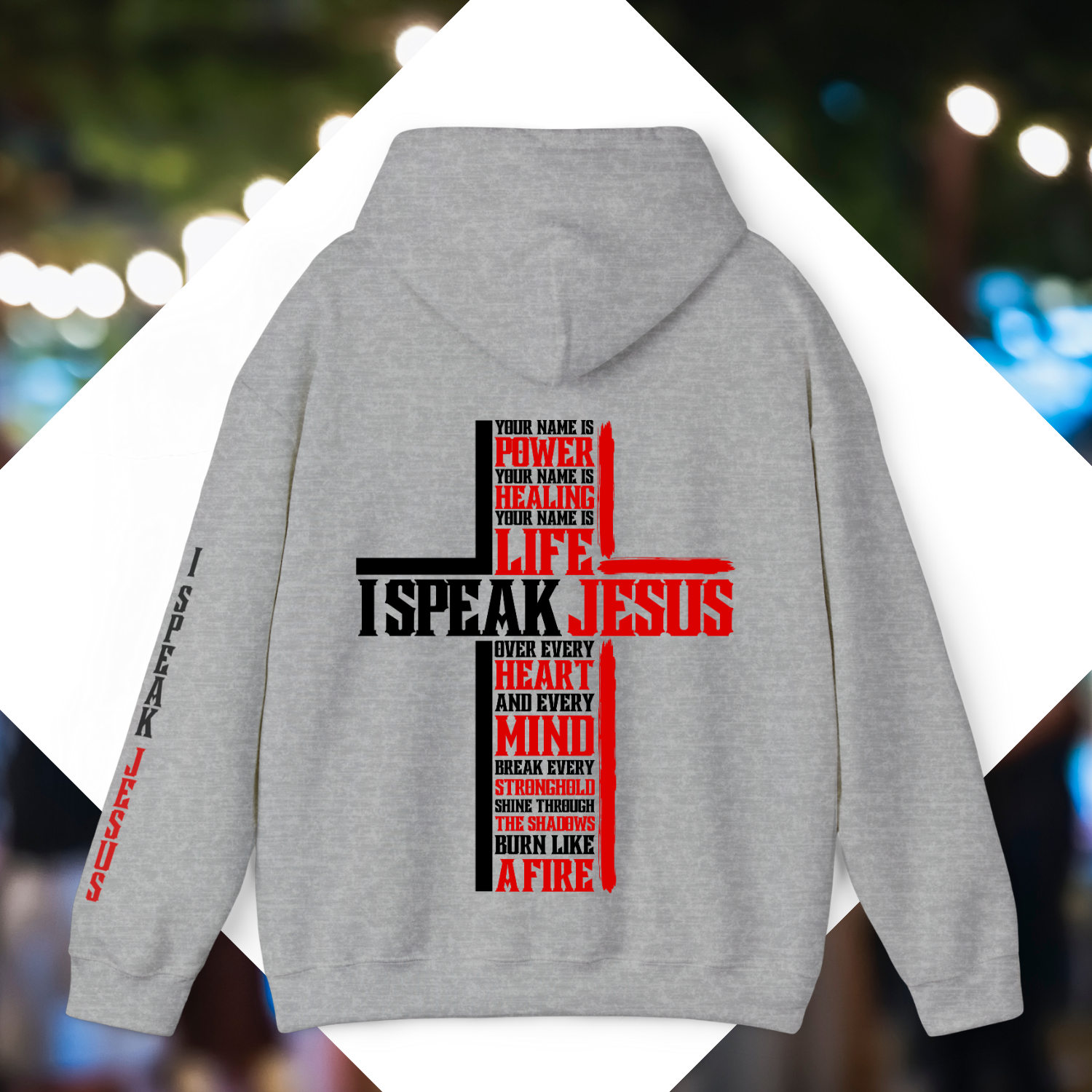 I Speak Jesus - Unisex, Heavy Blend Pullover Hoodie.  product thumbnail image