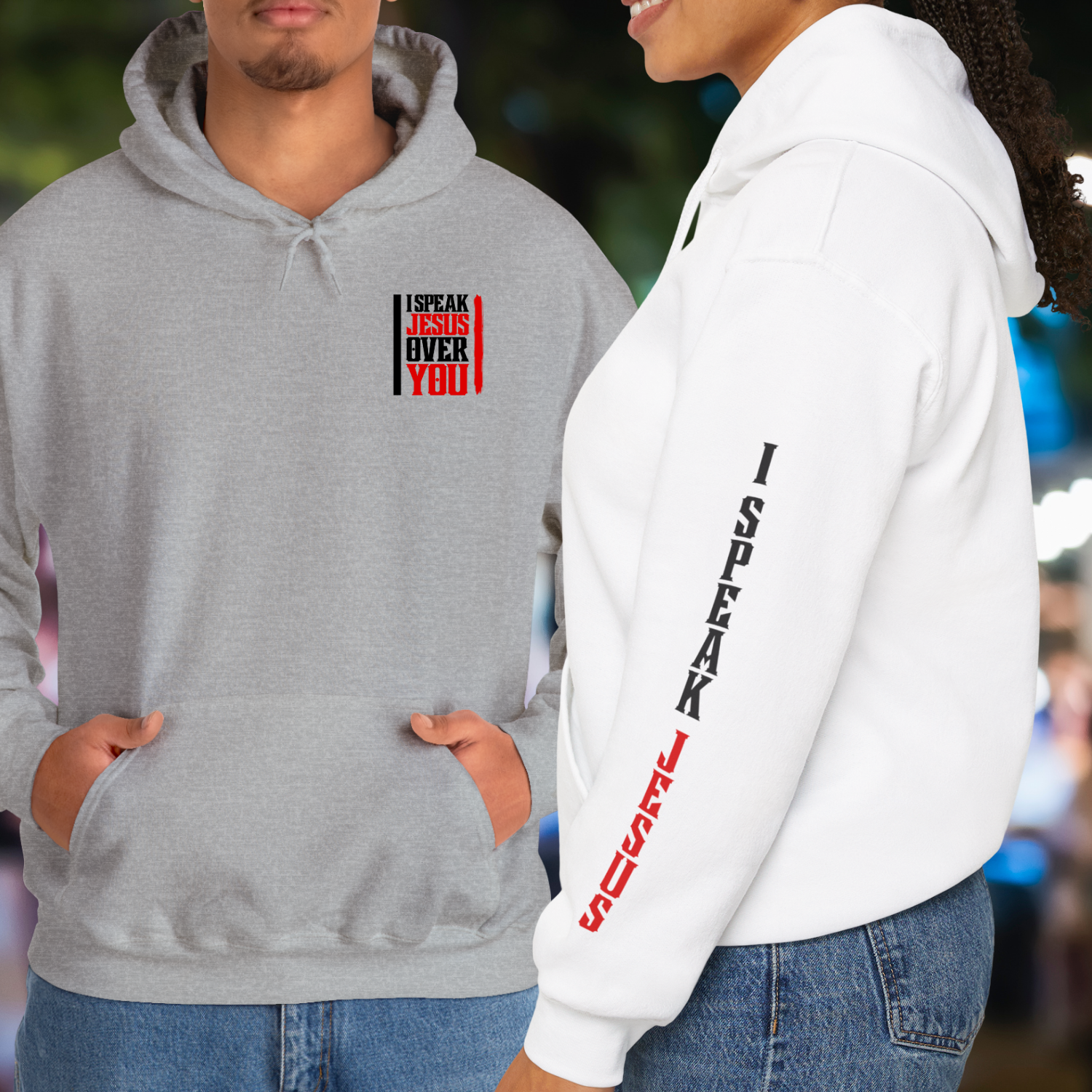 I Speak Jesus - Unisex, Heavy Blend Pullover Hoodie.  product thumbnail image