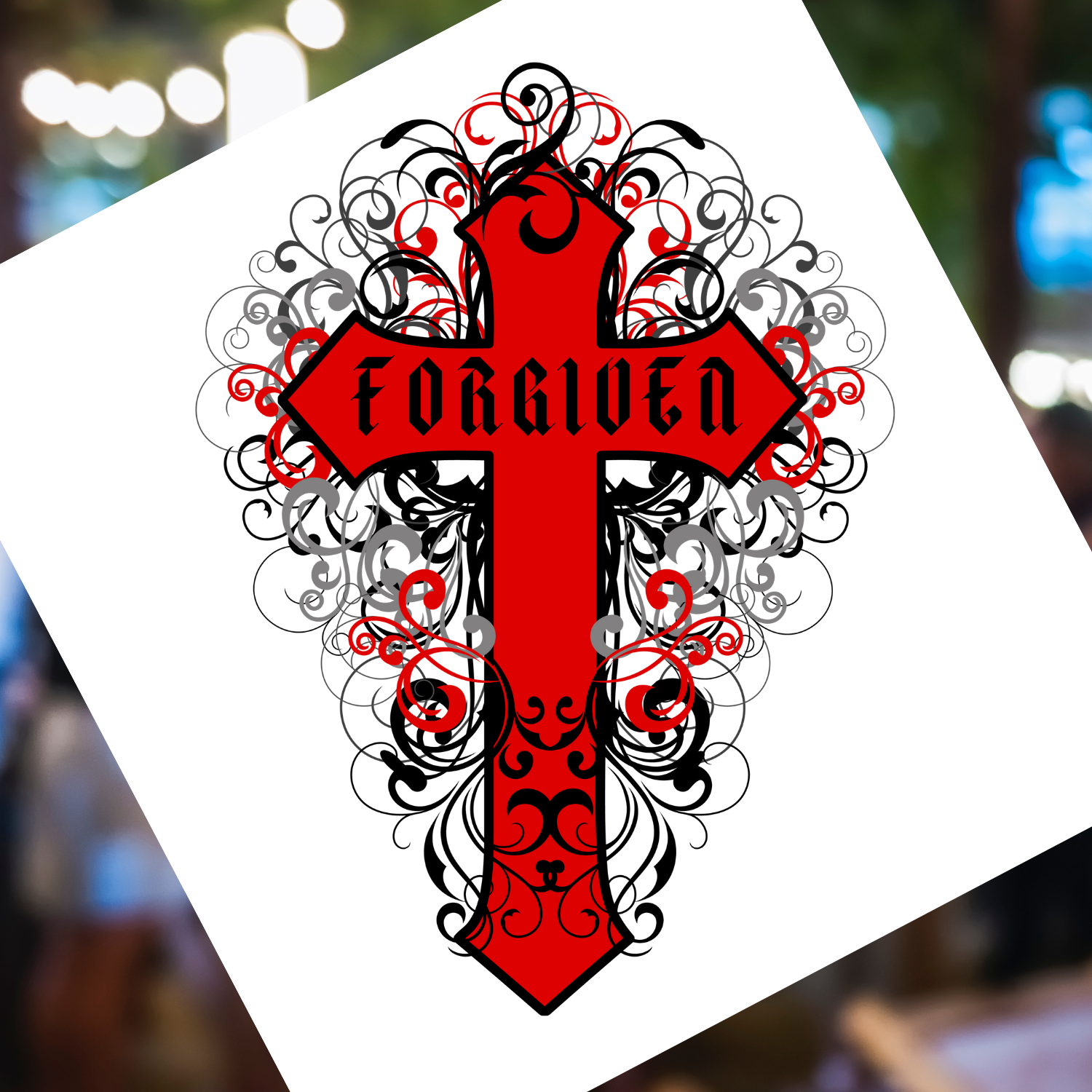 FORGIVEN - Unisex, Heavy Blend Pullover Hoodie. product thumbnail image FORGIVEN - Unisex, Heavy Blend Pullover Hoodie. product thumbnail image