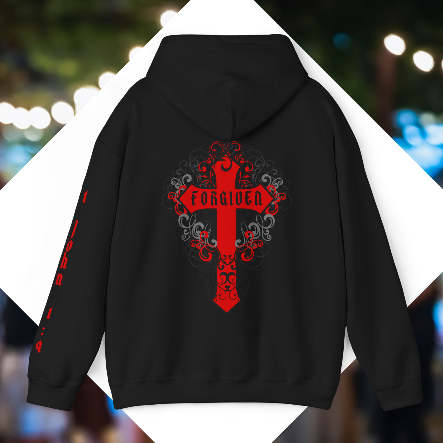 FORGIVEN - Unisex, Heavy Blend Pullover Hoodie. product thumbnail image FORGIVEN - Unisex, Heavy Blend Pullover Hoodie. product thumbnail image